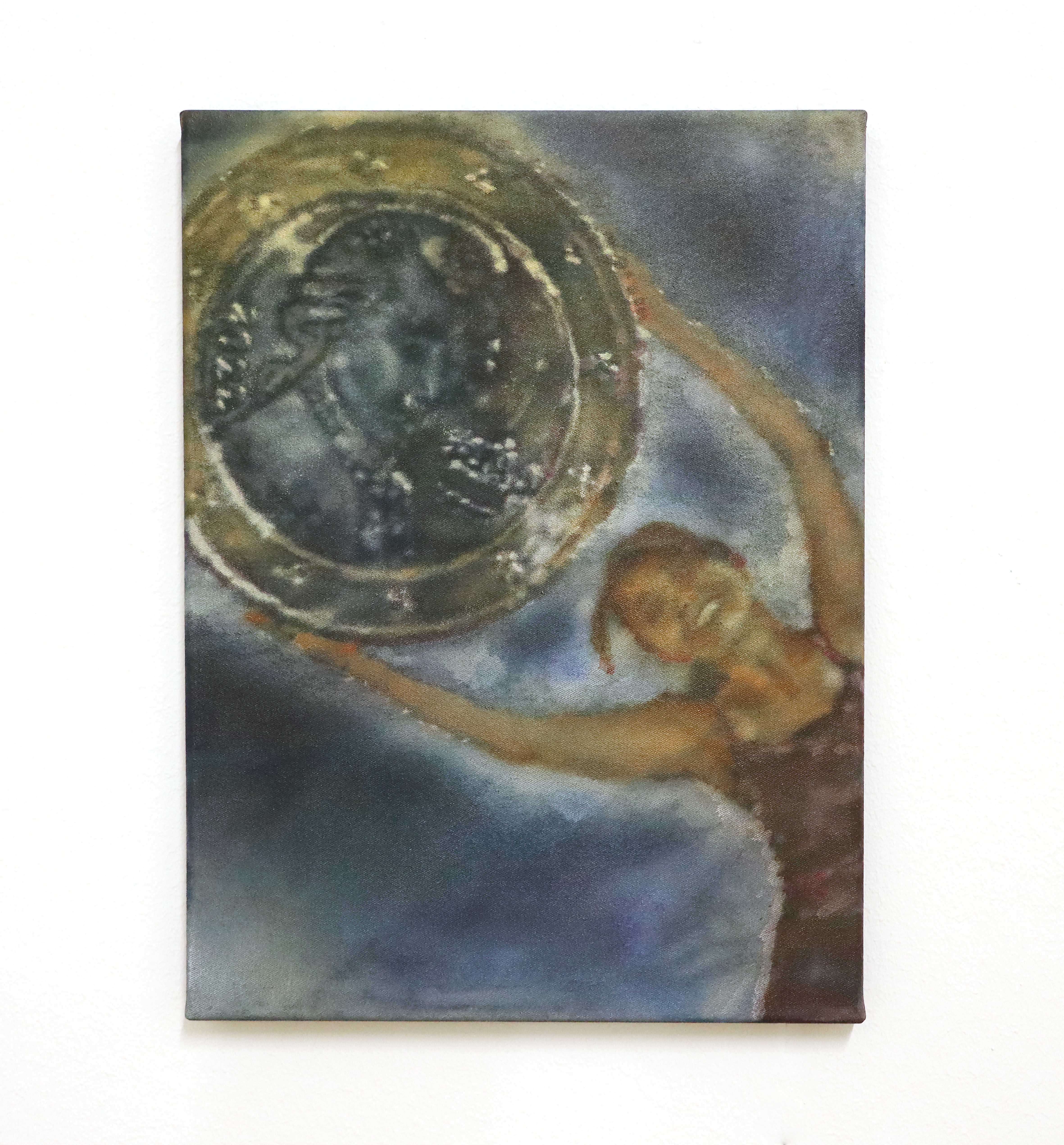 Work Out 2, 2023, Acrylic on Canvas, 40 x 30 x 2,5 cm