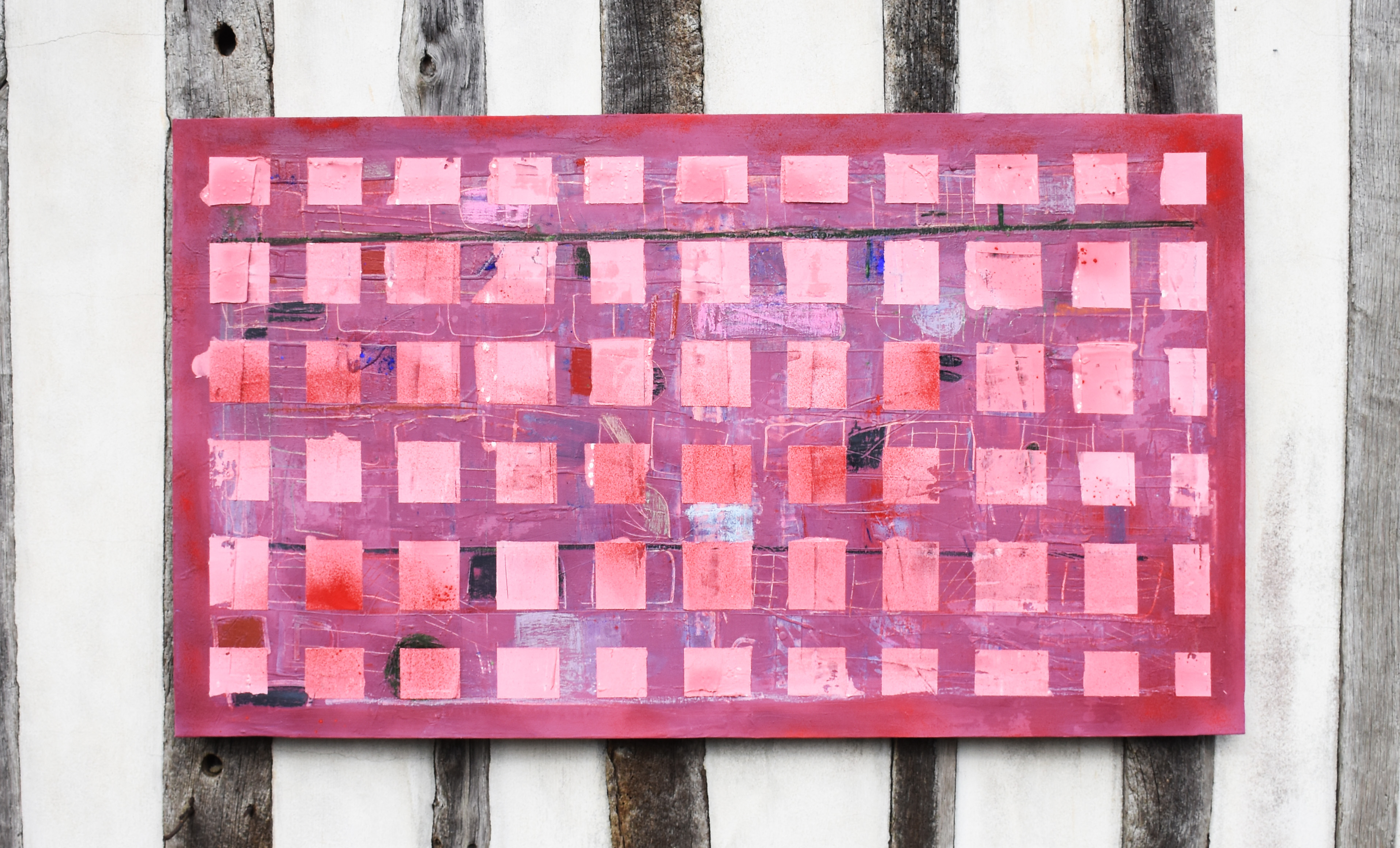 VIOLET-ROSE SOL OIL/LINEN. 80 X 140 CM