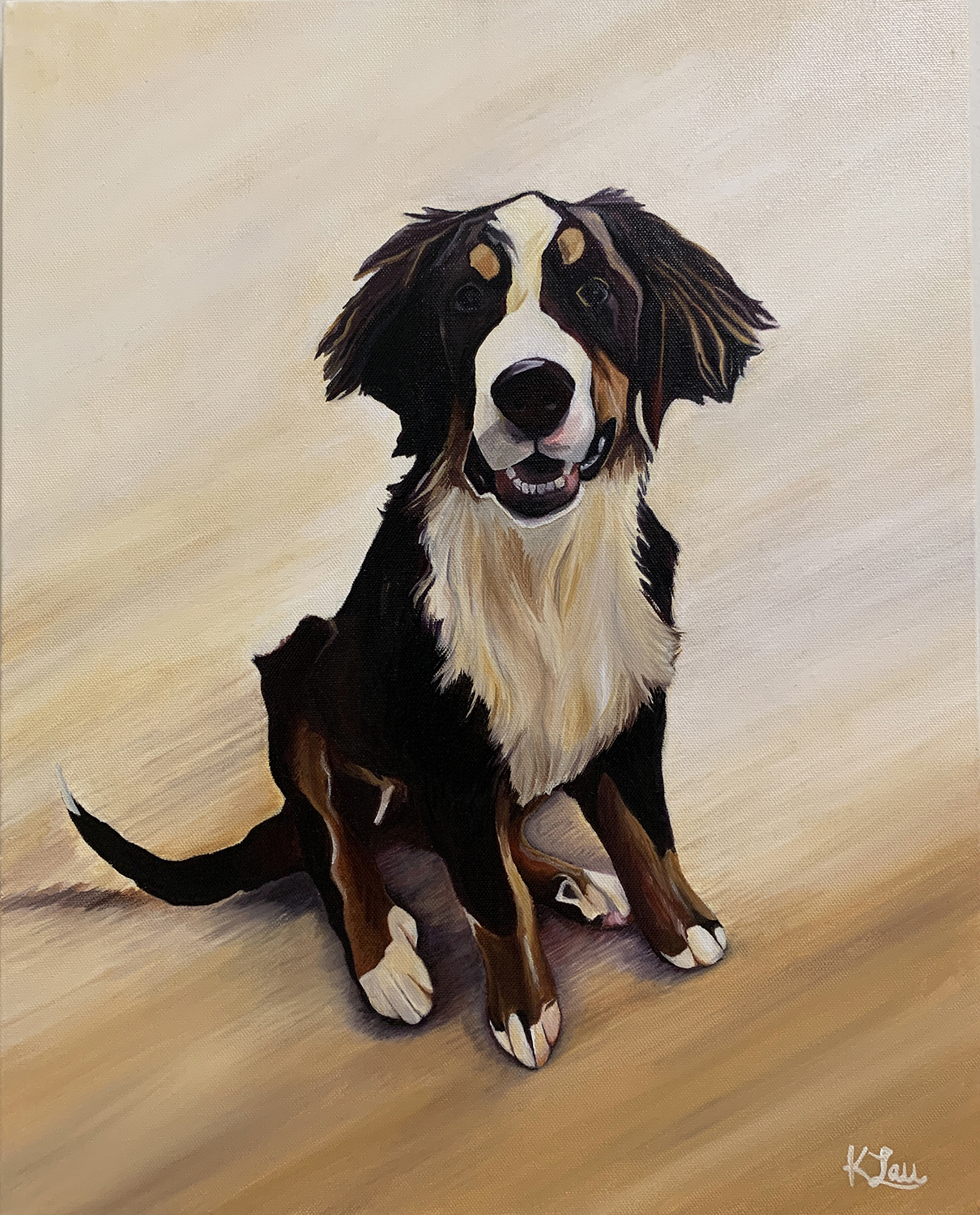 Appa, oil on canvas, 16 x 20", 2020. 