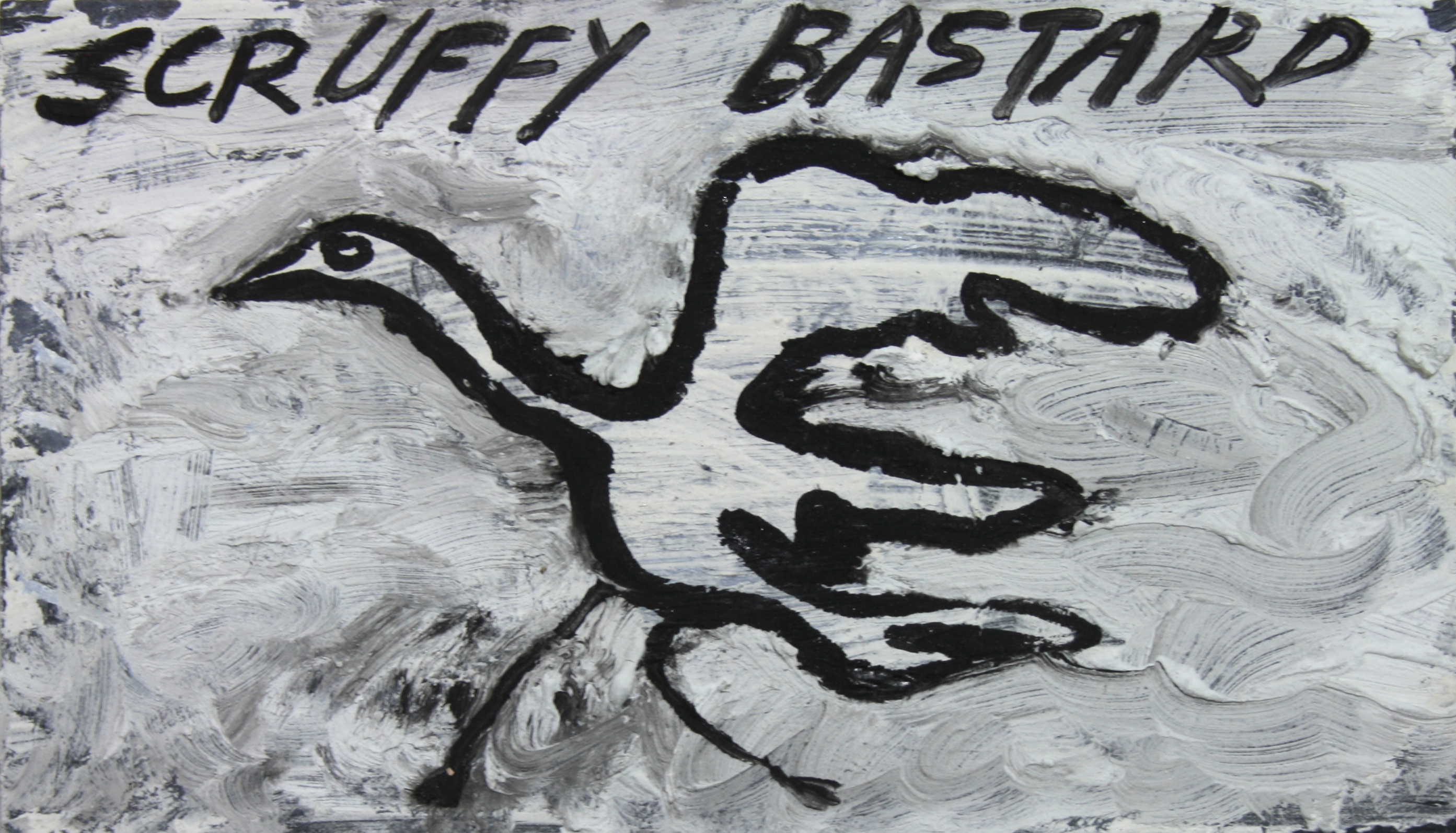 Scruffy bastard, 18x30cm