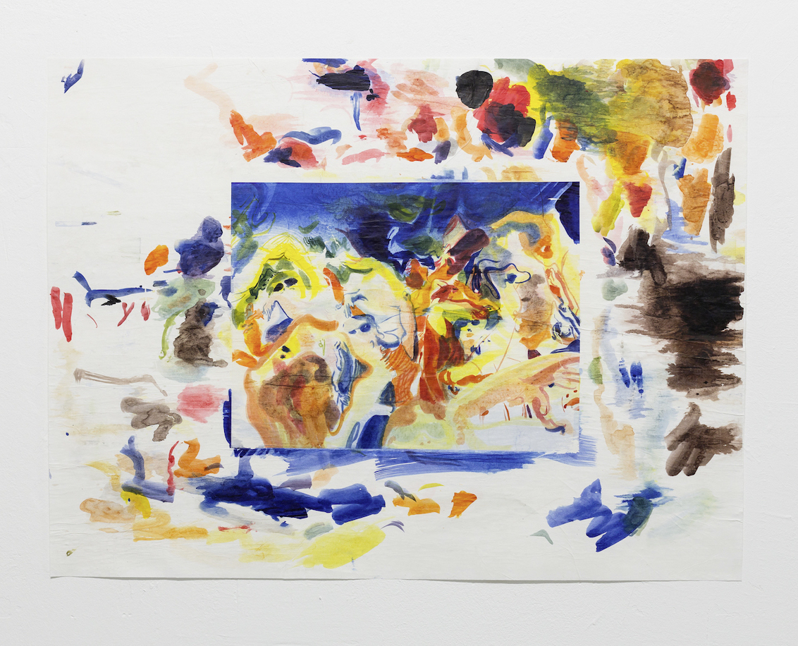 “Pur o.T. X”, Ink on and between silk paper, 74 x 99 cm, 2019, Photo: Marcel Stahn