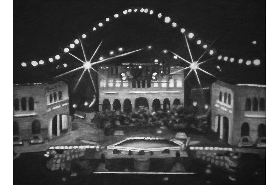 Cristián SilvaSuite Quinta Vergara, 200917 pieces of charcoal on paper90 x 70 cm (each) (detail)