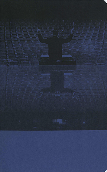 Monotone (After Y. Klein) / 71 x 43 in / Digital print on paper intervened with holes/ Monotype Ed. 3 + 1 P.A. / 2014