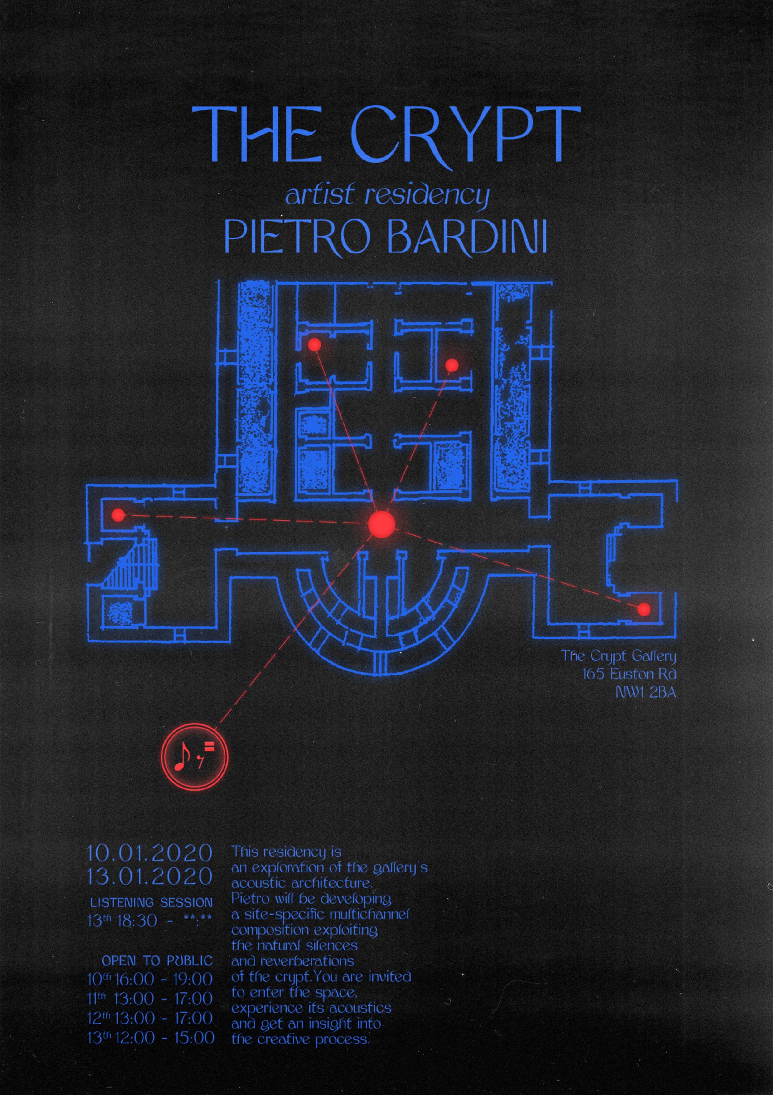 The Crypt Residency Poster