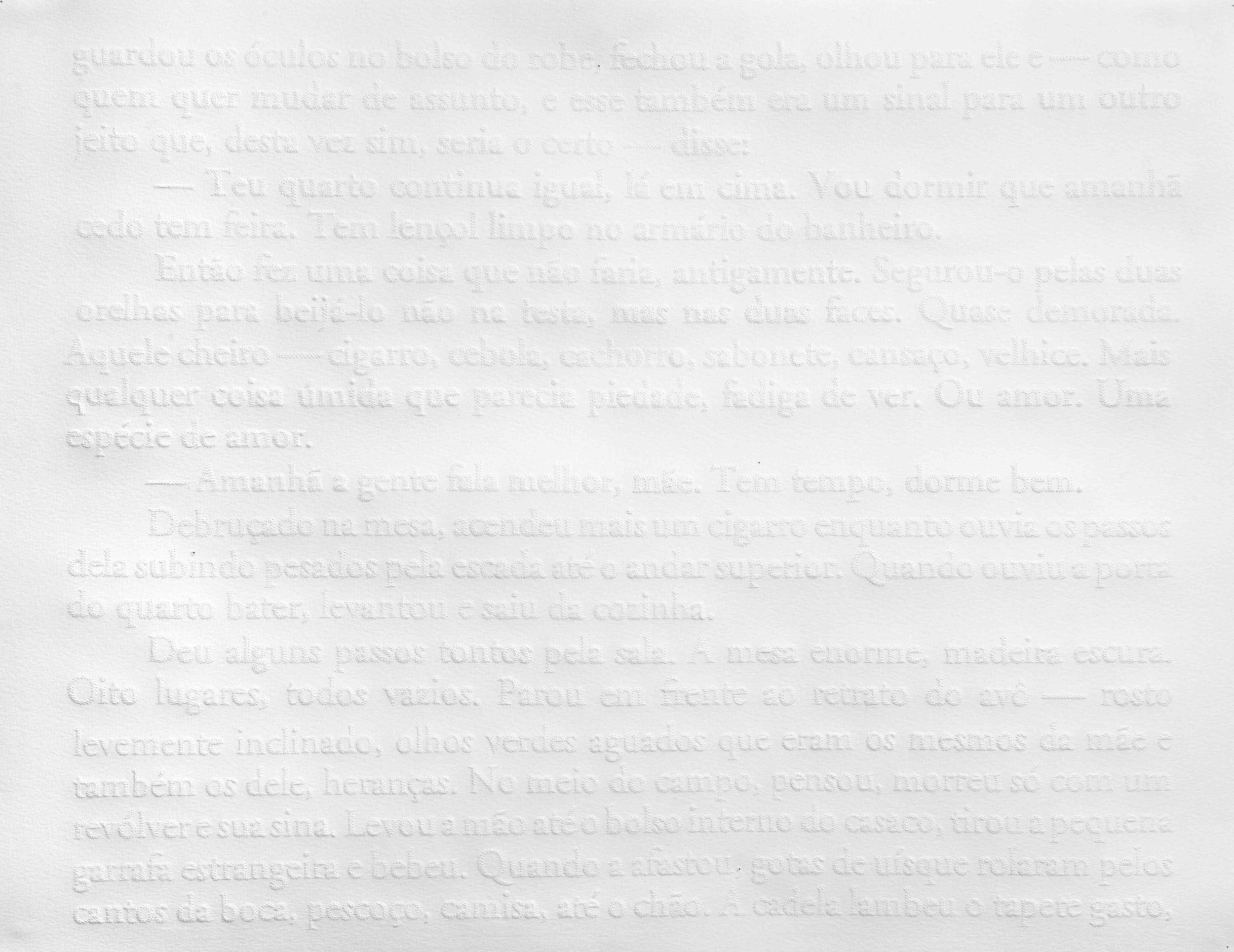  Linda, Uma História Horrível, 2006 . Perforation on paper . 50 x 65 cm