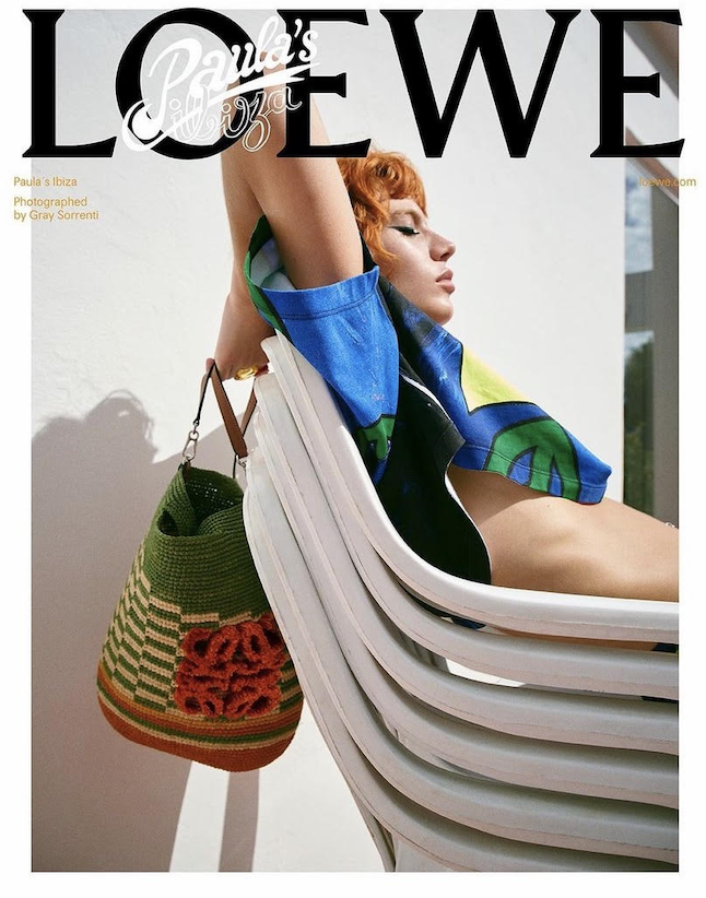 Loewe Paula´s Ibiza. Photographer: Gray Sorrenti. Creative Director: Johnatan Anderson  by Benjamin Bruno . Production Service: Alana 