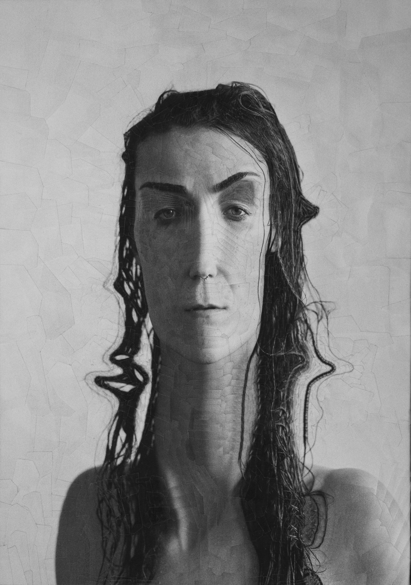 Camille after Erick Fletes, 2022, 8.2 x 11.6 inches