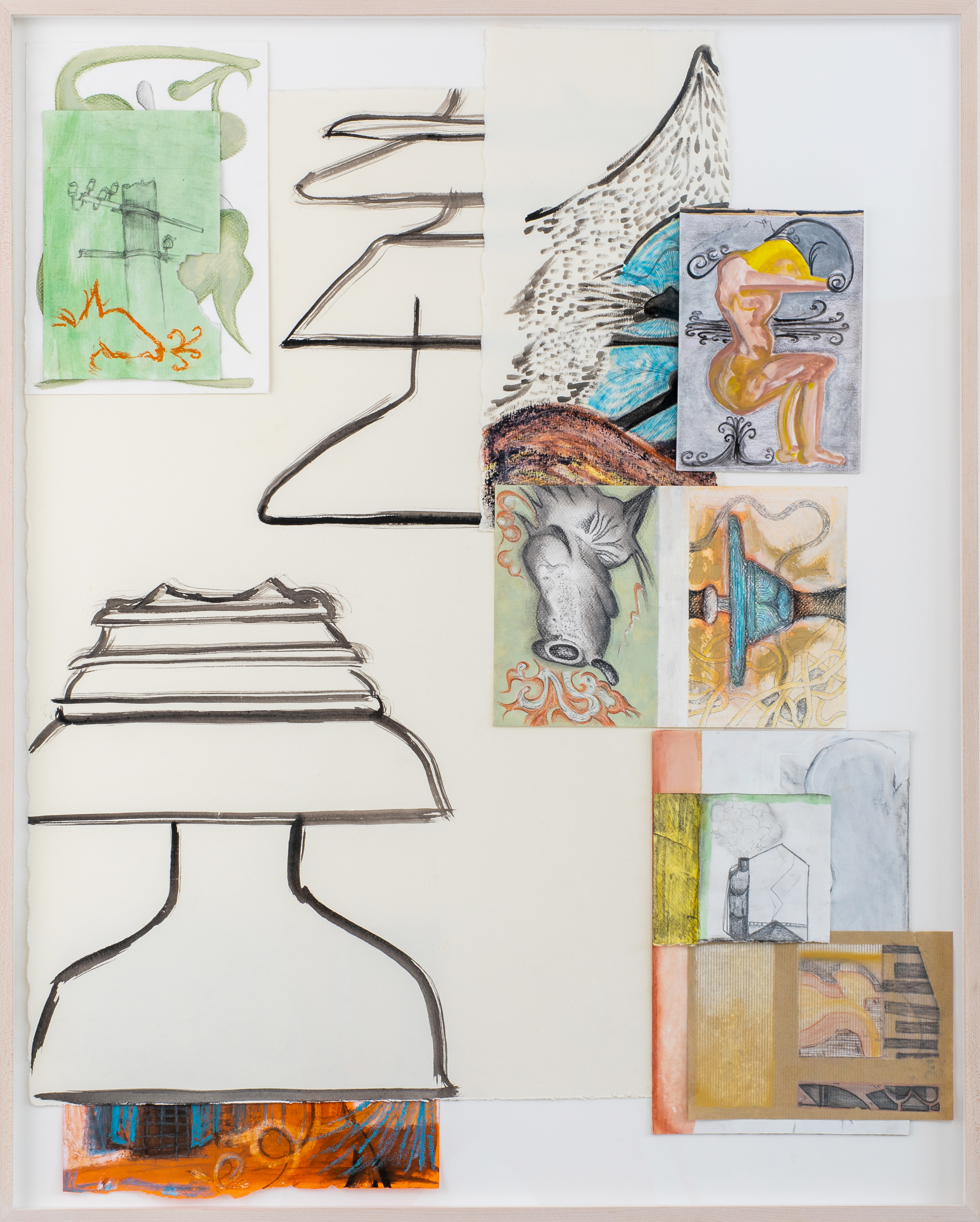 assemblage I, 30.3 x 37.8 x 1.75 in.