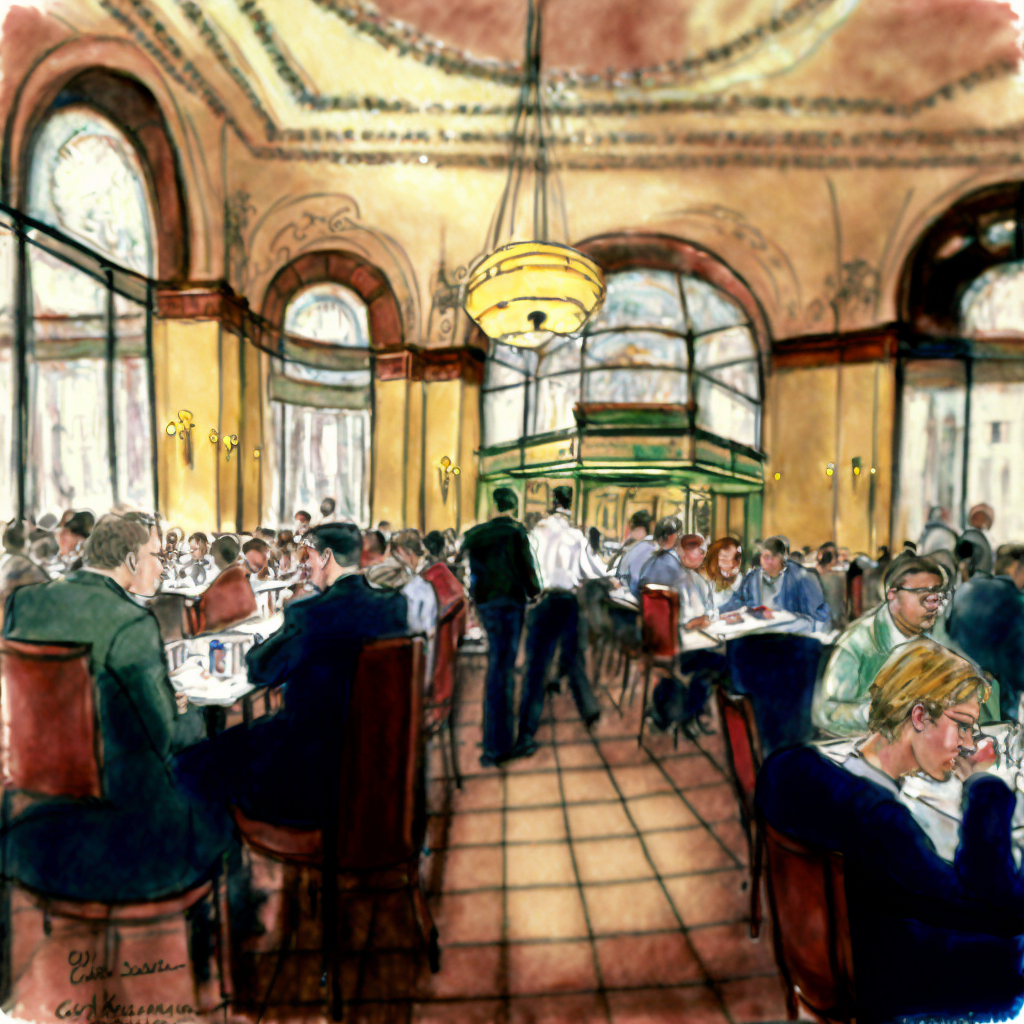 Lunch at Cafe Wein, Vienna