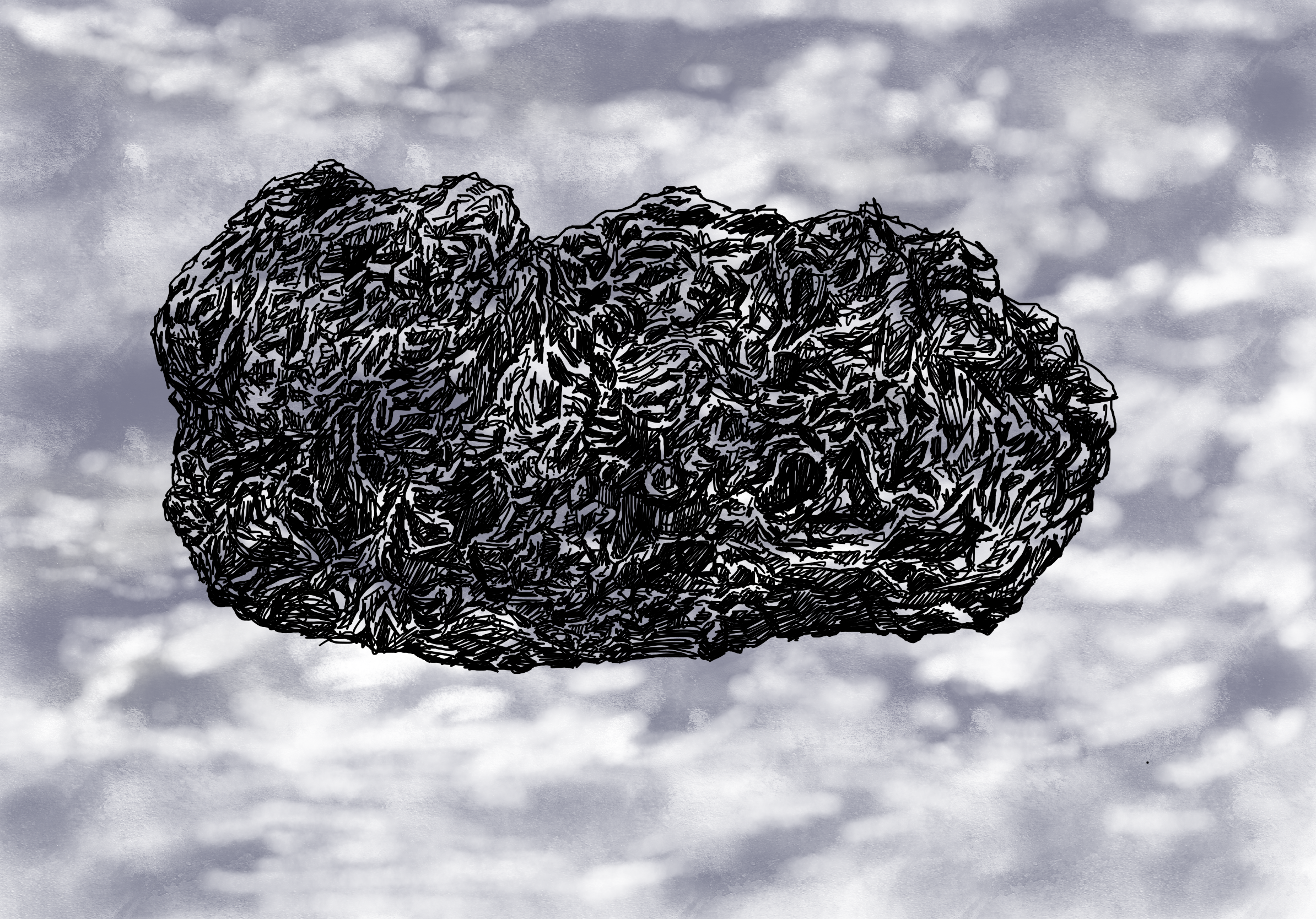 부유석 Floating stone_digital drawing_2022