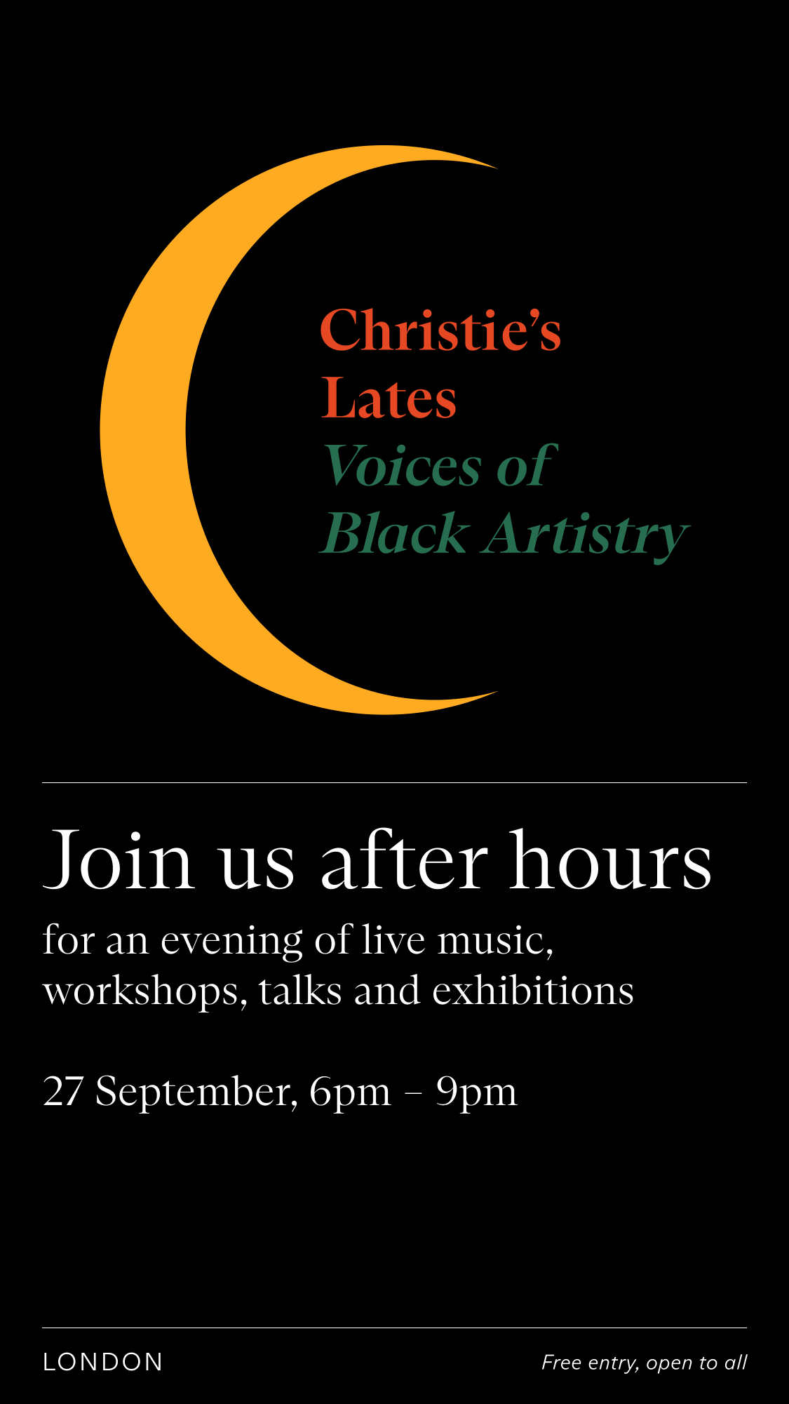 I often am asked to create identities for special events. In this case, it was an party celebrating the contributions of Black artists in the UK.