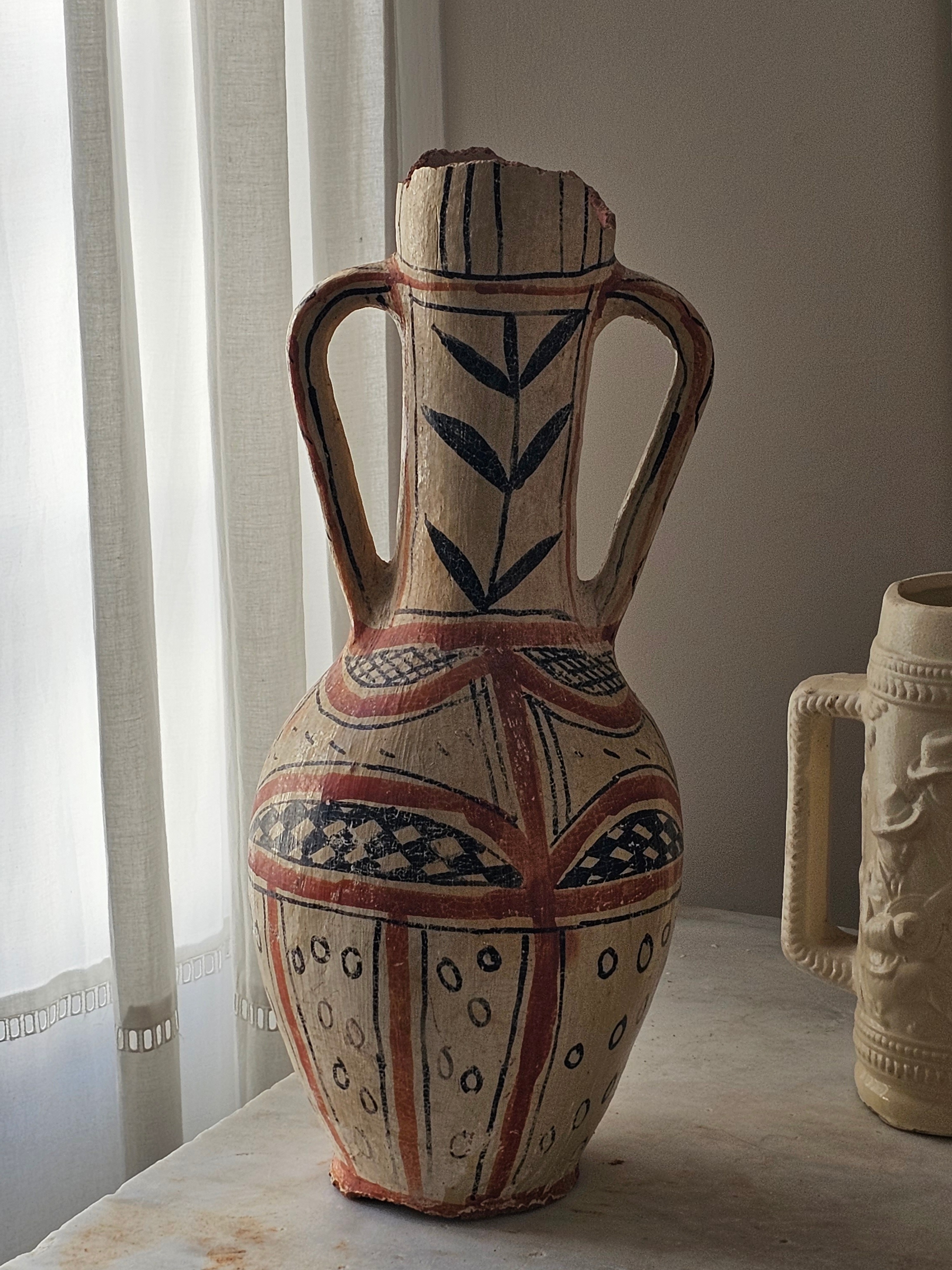 CERAMIC VASE PIECE FROM A PRIVATE FOLKLORE MUSEUM