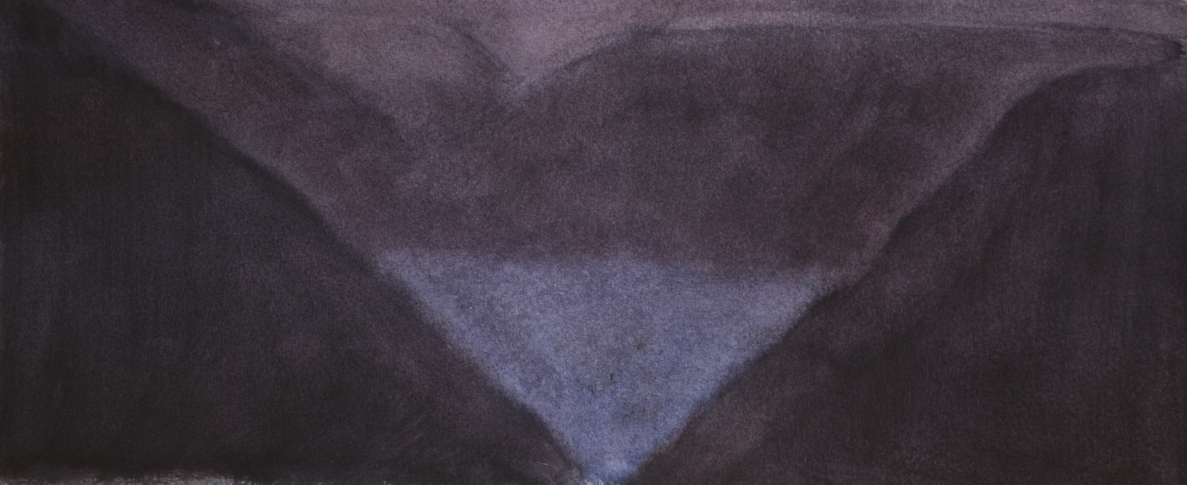 Vallée, brume, nuit (II)watercolour on paperenv. 20 x 38 cm, 2015