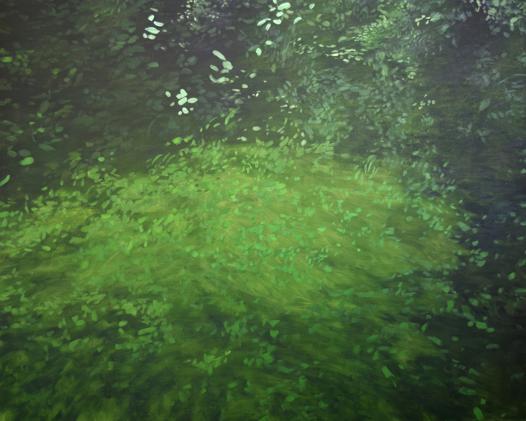 "Glade" / "Lagendik"160 x 200 cm, oil on canvas, 2015