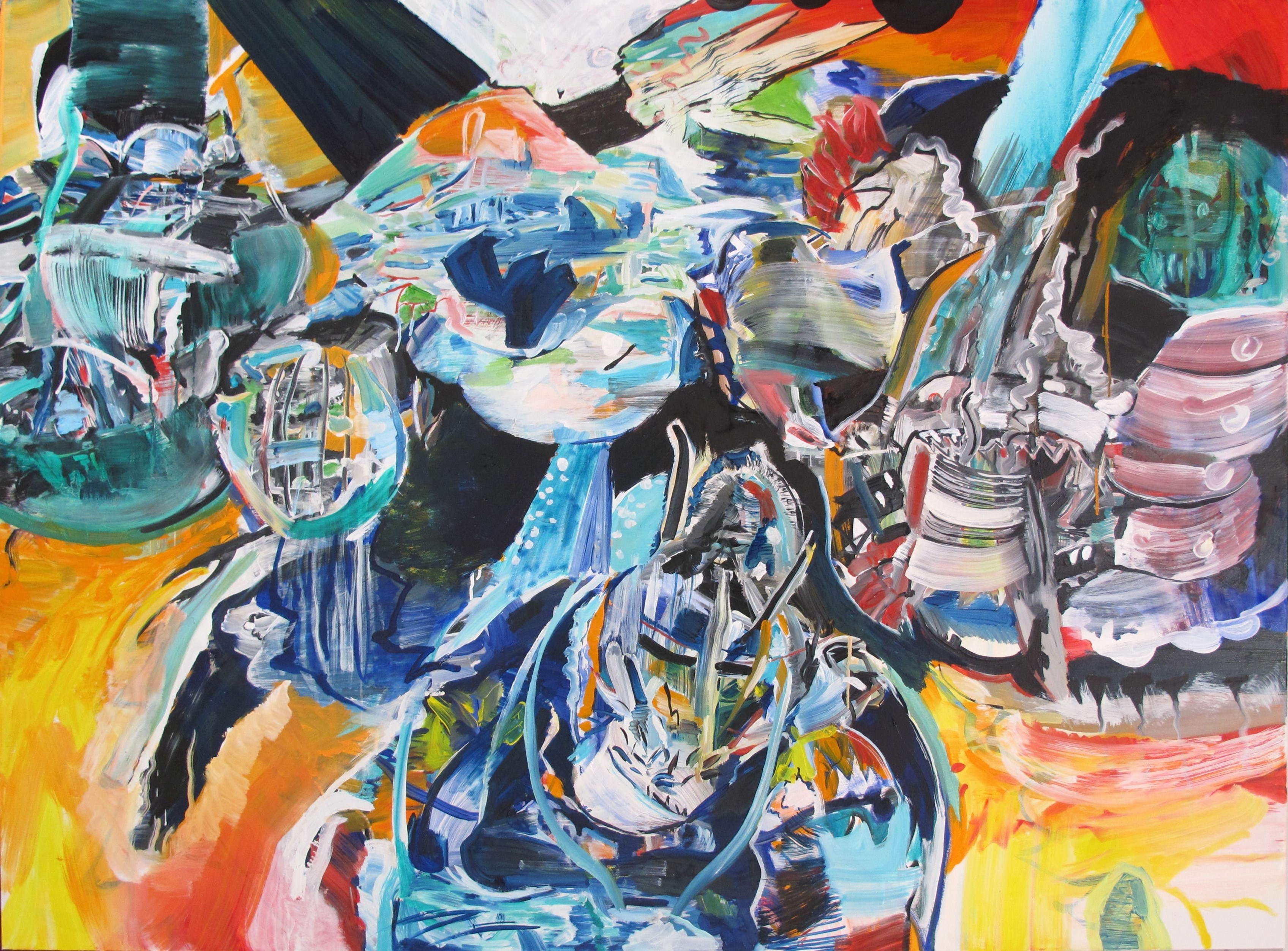 "Untitled", 2015. Oil on canvas, 120 x 160 cm