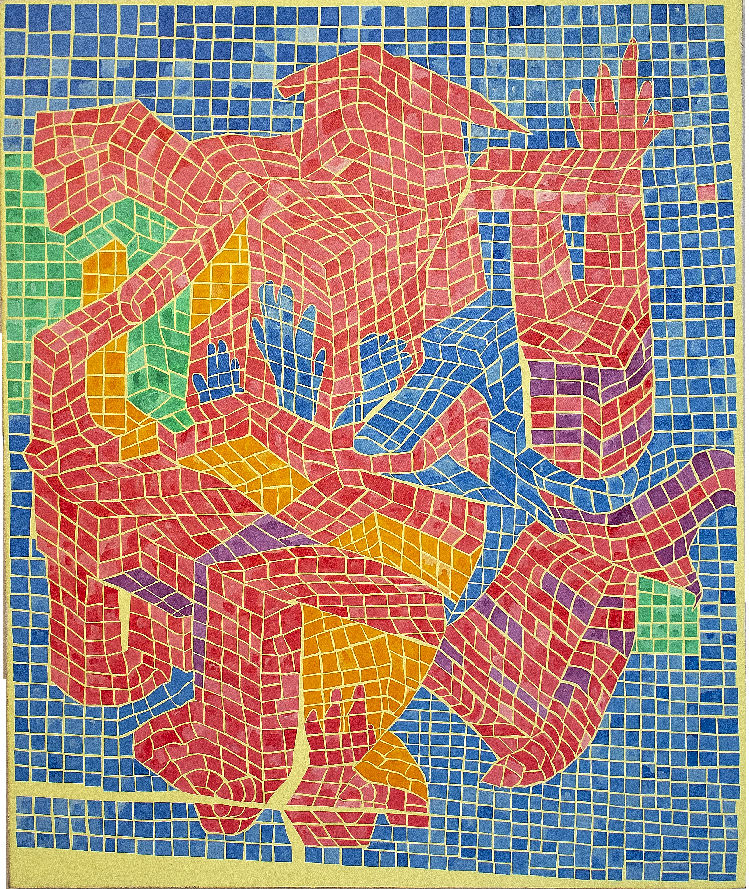 Torremar Natura, 36 x 30 inches, oil + acrylic on linen, 2021