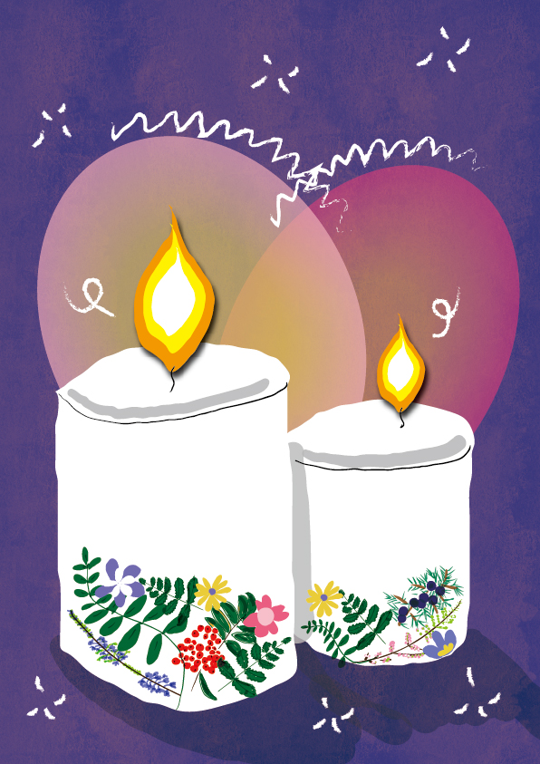 personal project-romantic fragrance-heart meets heart-this illustration was inspired by the product concept of "the MUNIO"