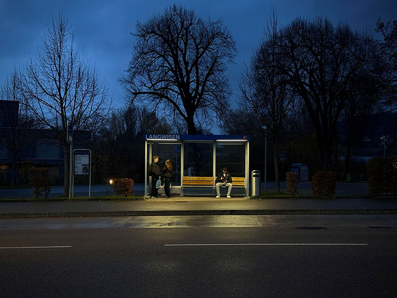 Auch zu zweit kann man warten.