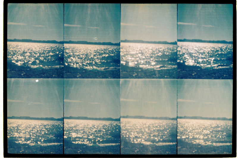 SEA - videosculpture - wood, projector and video transferred to 35 mm, variable dimensions, N/A, 2008