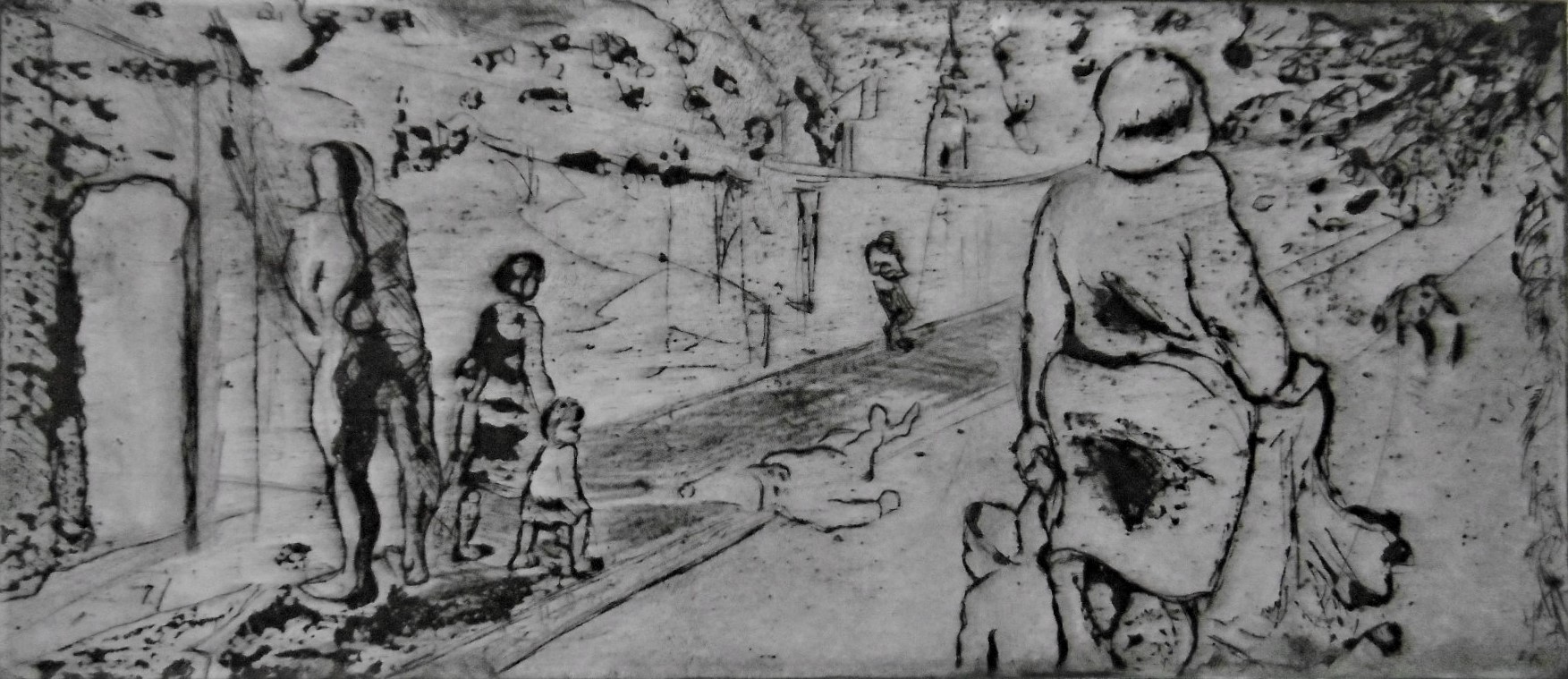 Stamford Hill, etching, 10 x 20cm, AP, £50