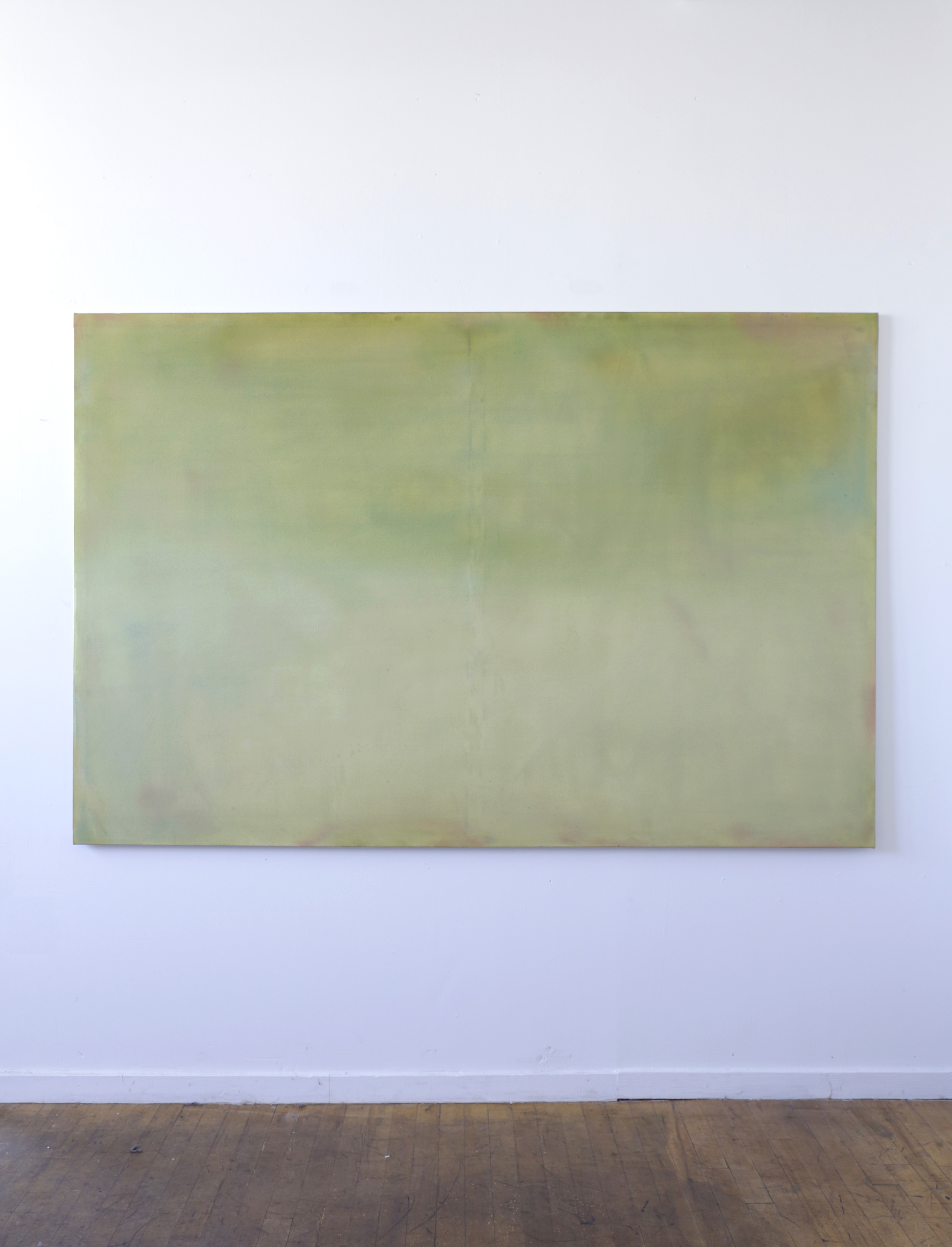 S36 (RB's Large Green Wash), 51 x 77," $225/wk