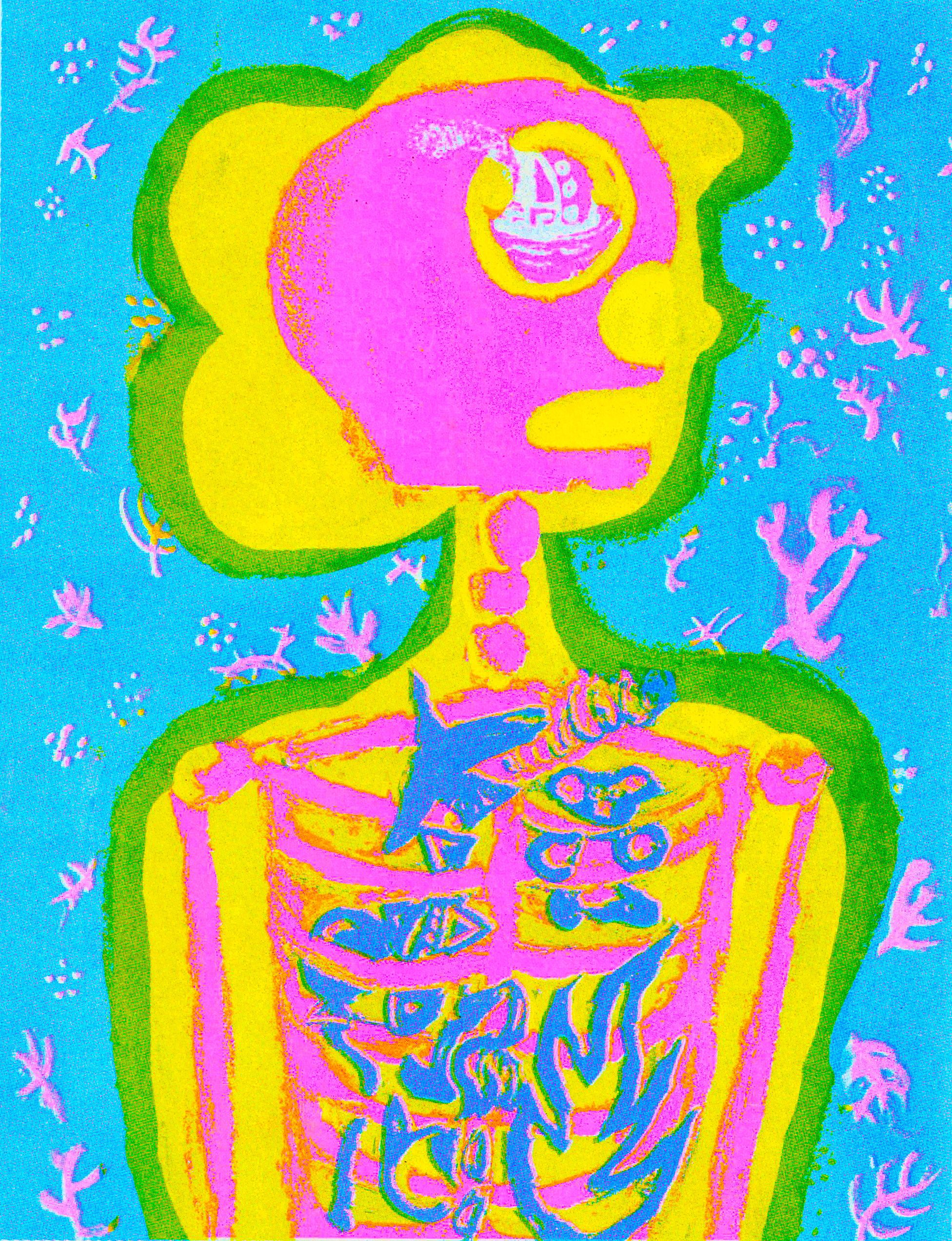 'Where in the body do you feel it' OUTLINE festival| RISO PRINT