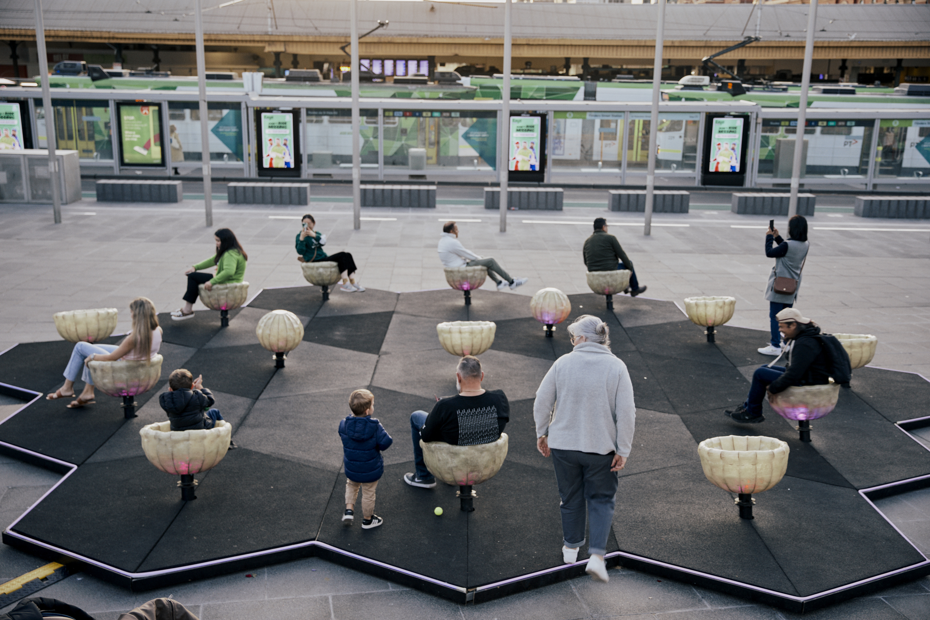 HEXADECA in Fed Square as part of Melbourne Fringe Festival