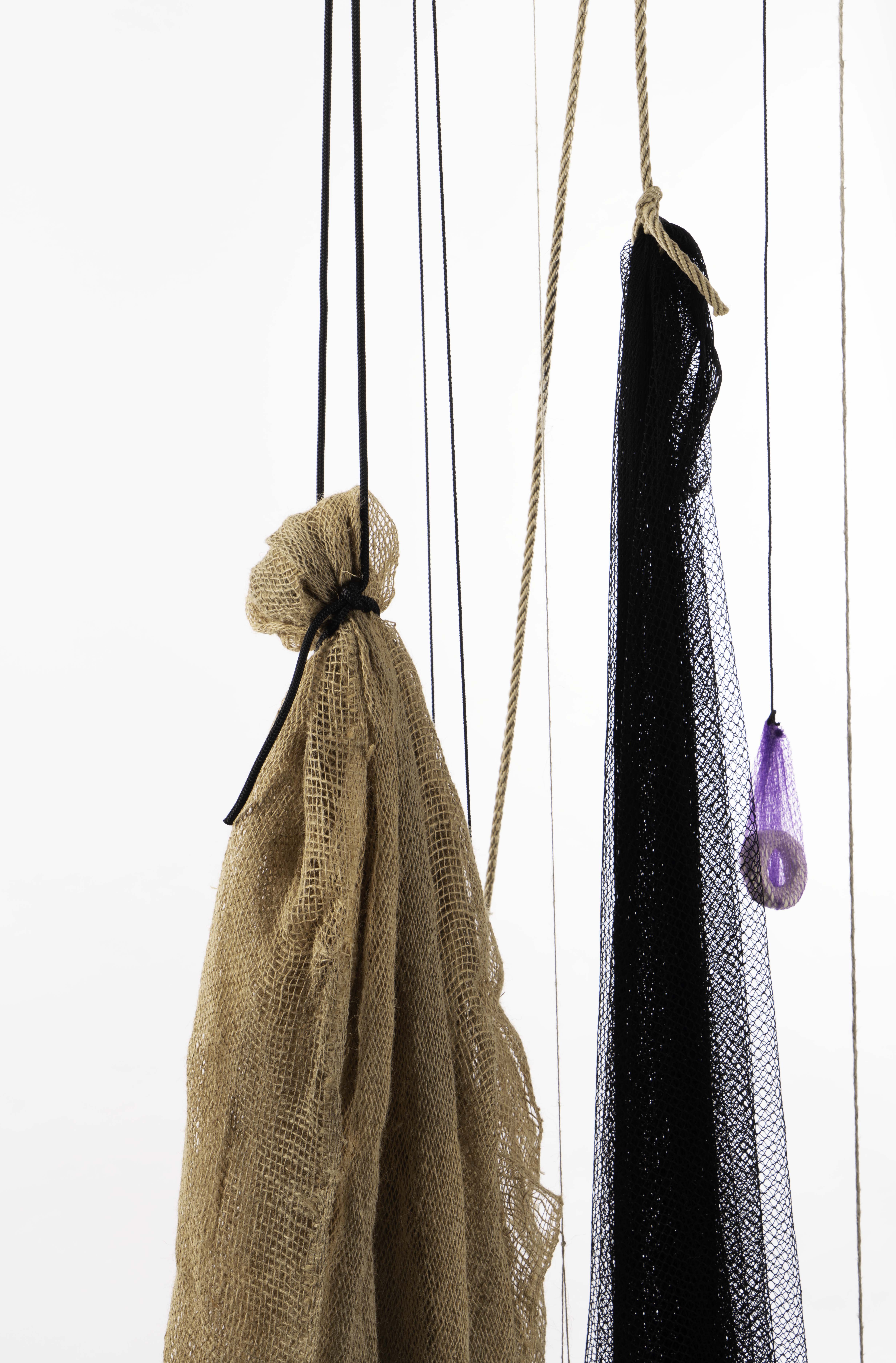 Moving Objects Series 1 (Hanging: Nets, Hessian, Cords and Ceramic) Edition 6 + artist proof $850 Unframed