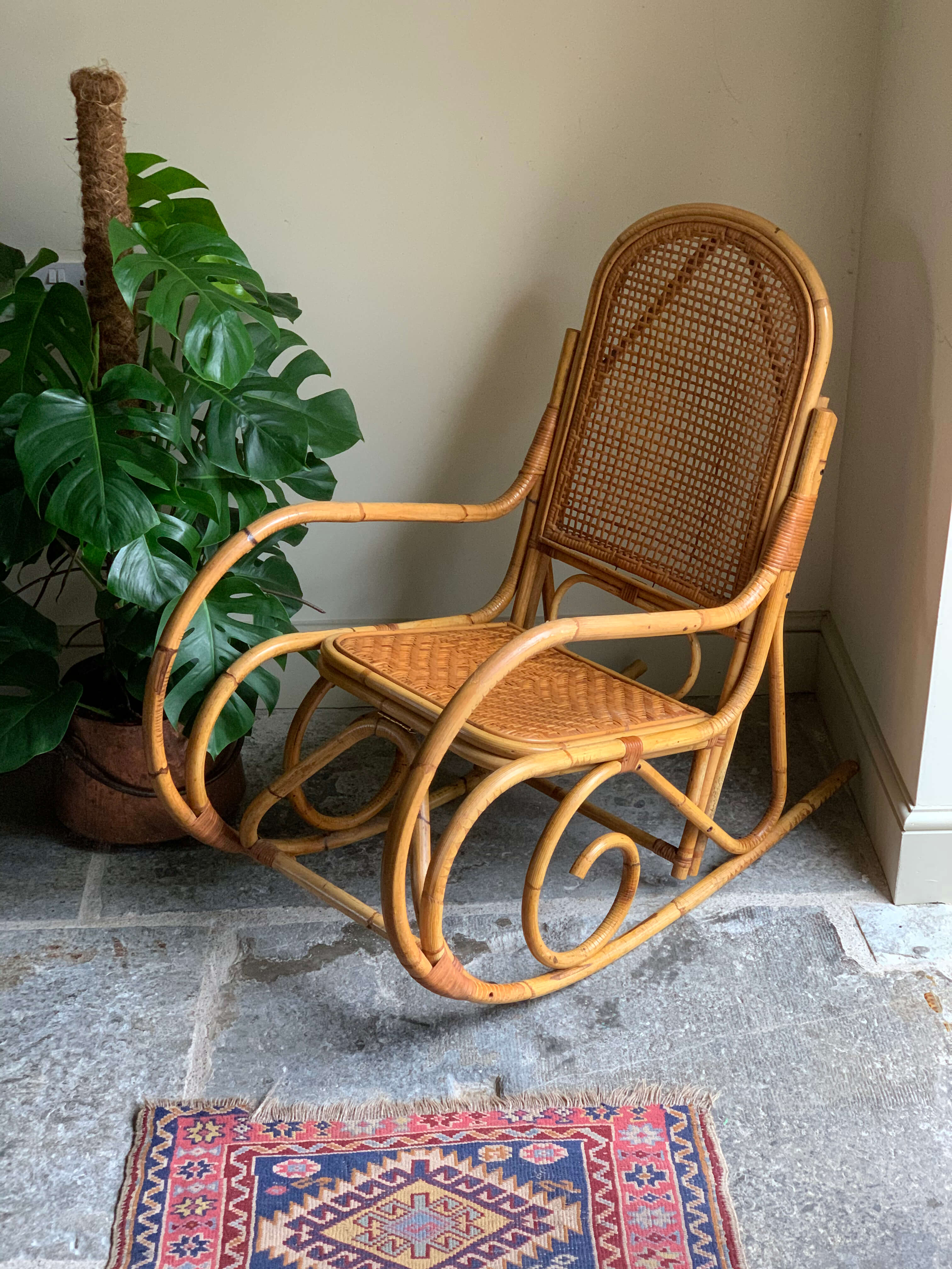 Rocking chair store on carpet