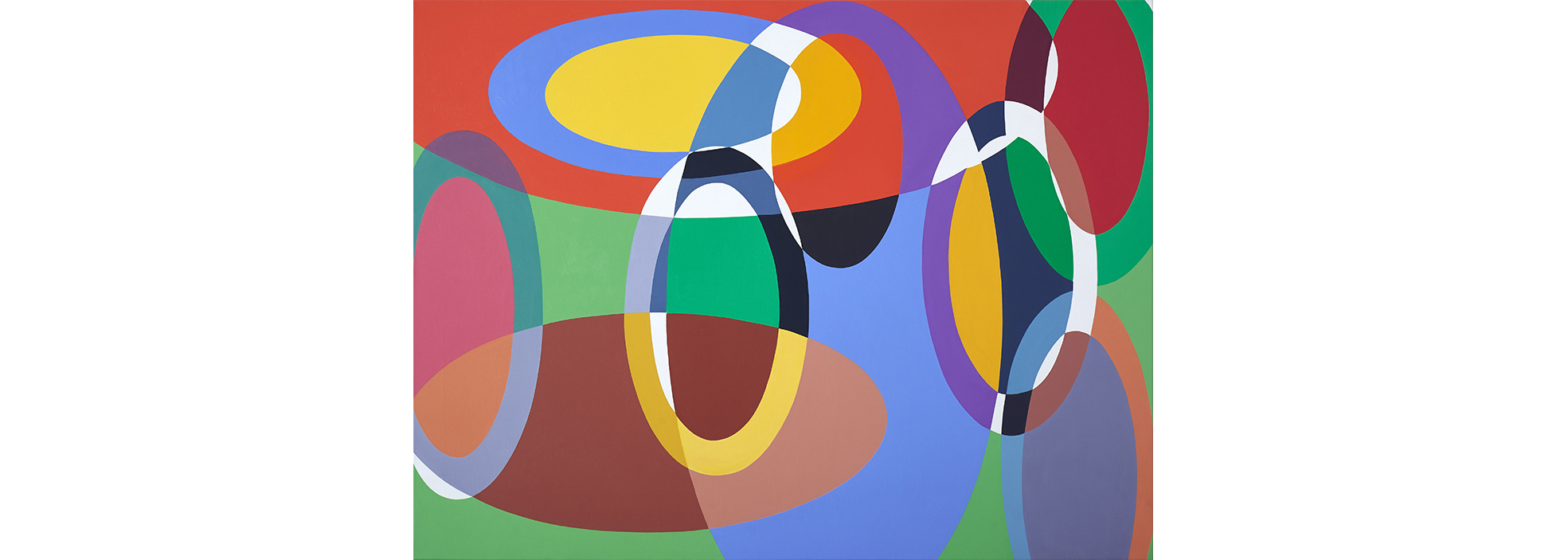 Untitled, 2017. Acrylic on canvas, 100 x 140 cm.