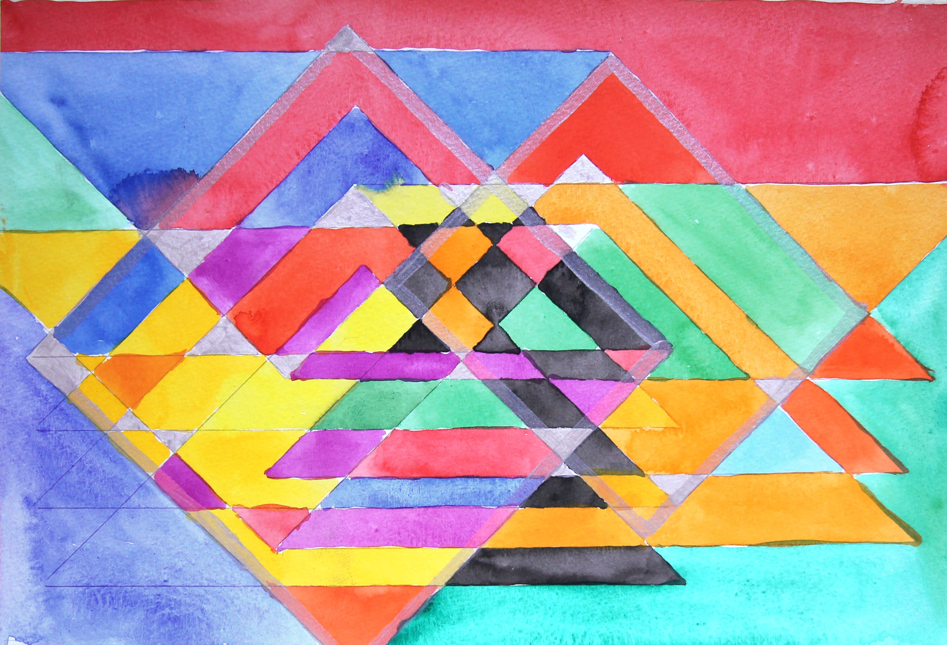 Sin título, 1998. Acuarela sobre papel, 25 x 37 cm.