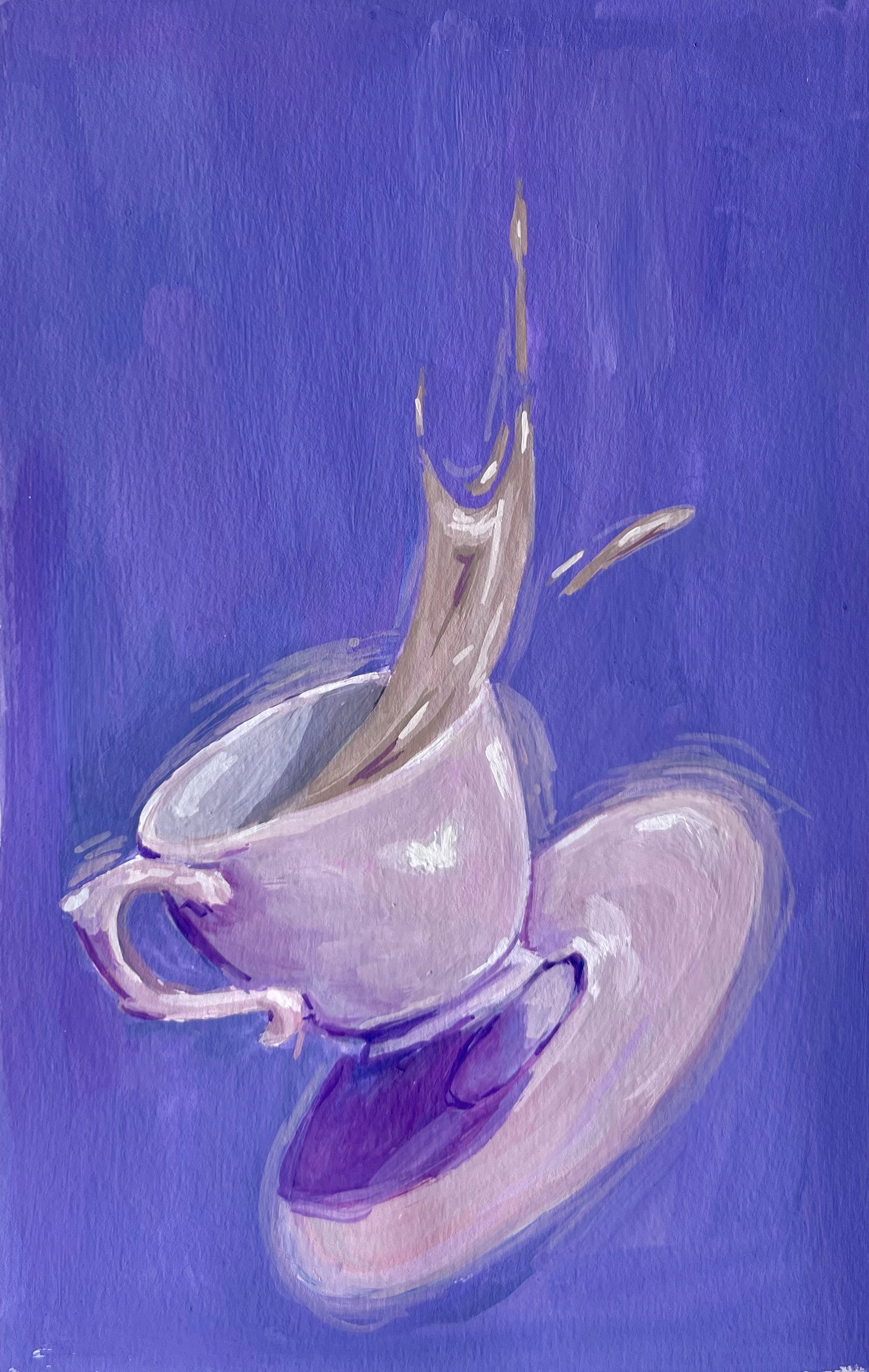 Not-so-still life, Gouache, 2022