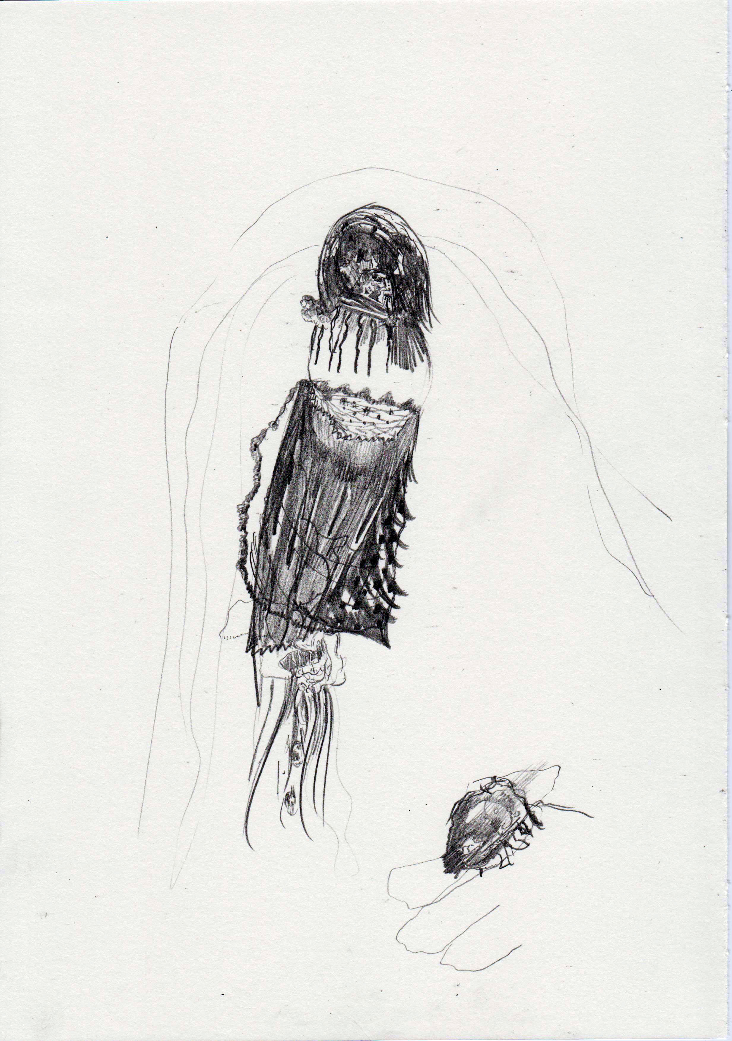 "Untitled", 2017. Pencil on paper, 29,7 x 21 cm