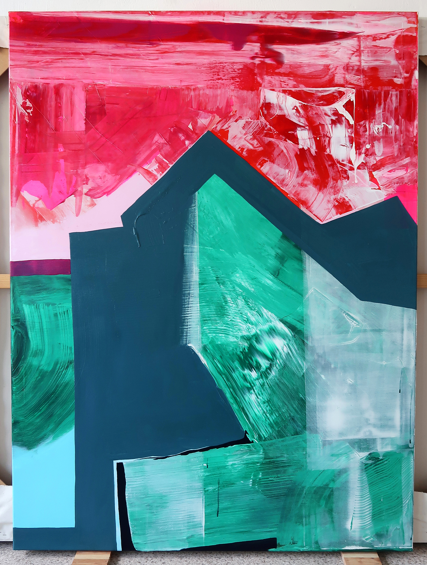 Untitled 395, 2018, Acrylic on canvas, 160x120cm