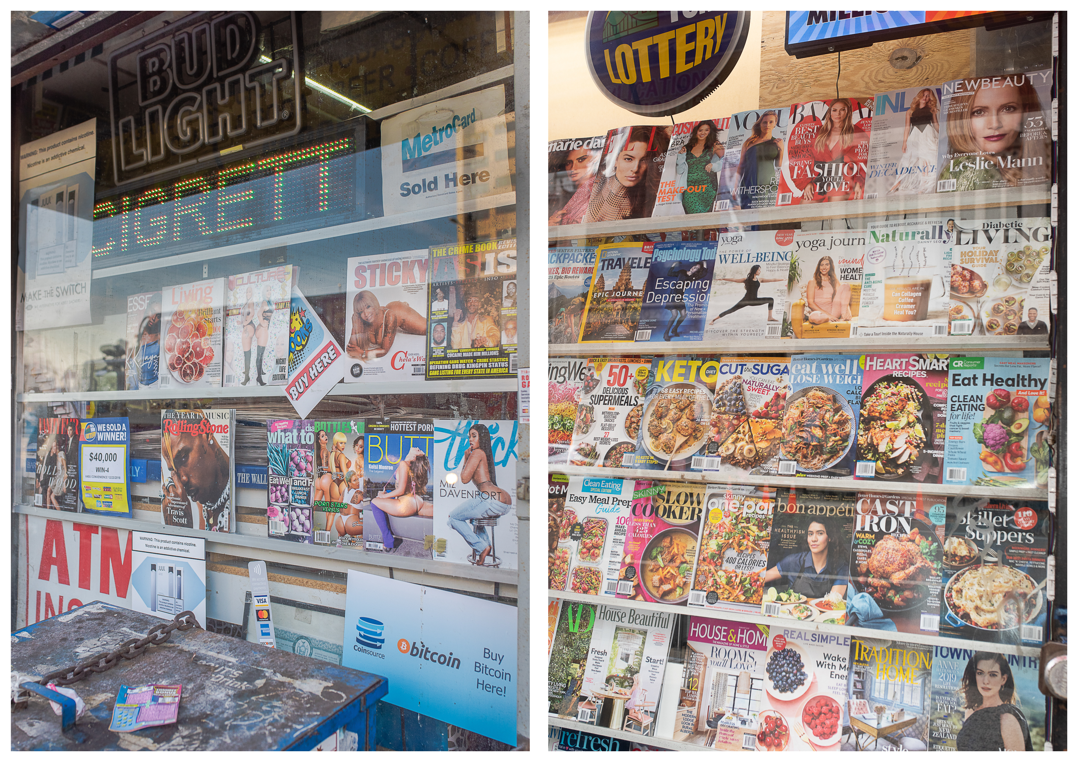 Durante grandes guerras ou crises econômicas, abrir mão de bens preciosos, frequentemente carregados de valor sentimental, como uma jóia de família, é um ato que tem um significado simbólico: uma última tentativa de sobrevivência financeira. Esse gesto é melhor compreendido ao observar a fachada de uma loja que anuncia como forma de exploração do último recurso daqueles que estão financeiramente fragilizados. Exploração mascarada de demanda e, ao mesmo tempo, a única oferta disponível: "compramos o seu bem de família, pelo menor preço possível, porque você não tem outra escolha no momento". Tendo esse gesto como premissa simbólica, resolvi documentar como a propaganda de rua parece ter o poder de determinar o que as pessoas podem aspirar e esperar para as suas próprias vidas. Durante o período que morei em Nova York, caminhando entre os bairros ricos de Manhattan e os considerados periféricos no Queens, me deparei com todo tipo de anúncios de rua, fachadas comerciais, produtos e serviços dispostos nas vitrines das lojas. Cada um desses anúncios carregados de representações visuais e simbolismos que permeavam as escolhas individuais dos residentes daquelas regiões. Com “We buy gold”, não pretendo criar situações comparativas, mas refletir sobre as características socioeconomicas de bairros periféricos e de classe média alta, por meio das escolhas de expressão de suas identidades, diversidades e "necessidades". Ao apresentar esta pesquisa visual, espero revelar uma das nuances do capitalismo e da linguagem do consumo como o principal influenciador no processo de tomada de decisão dos indivíduos.