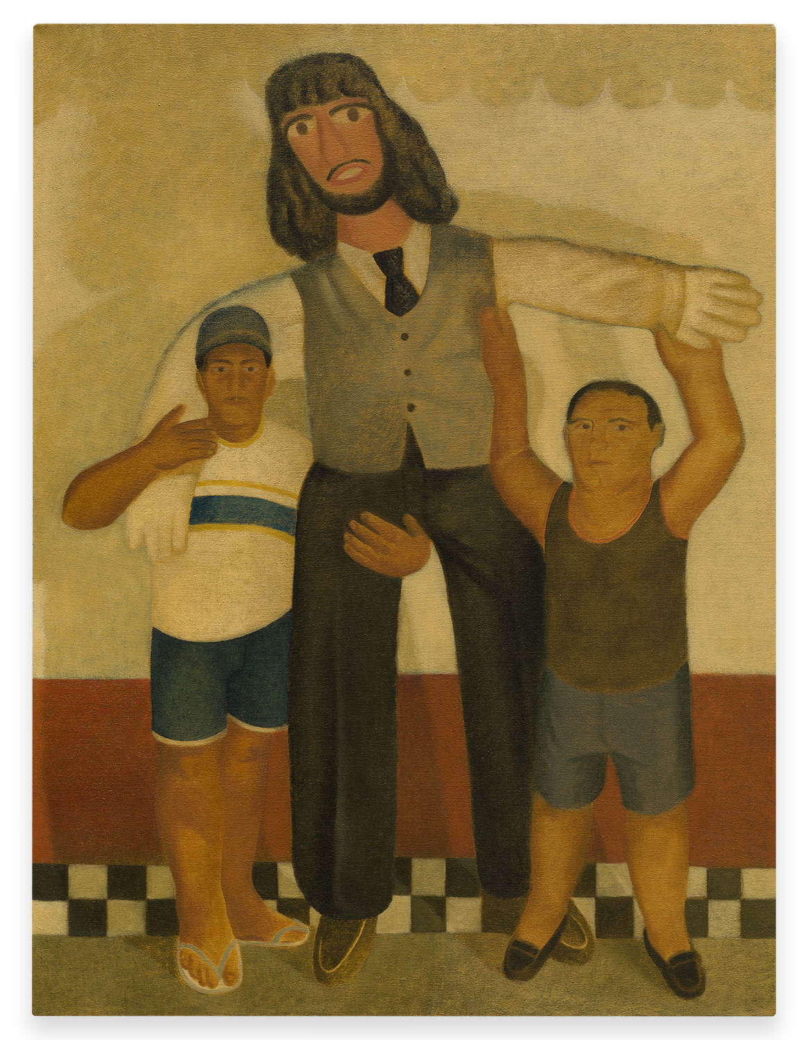 "Queima de Judas", 2023, óleo sobre tela