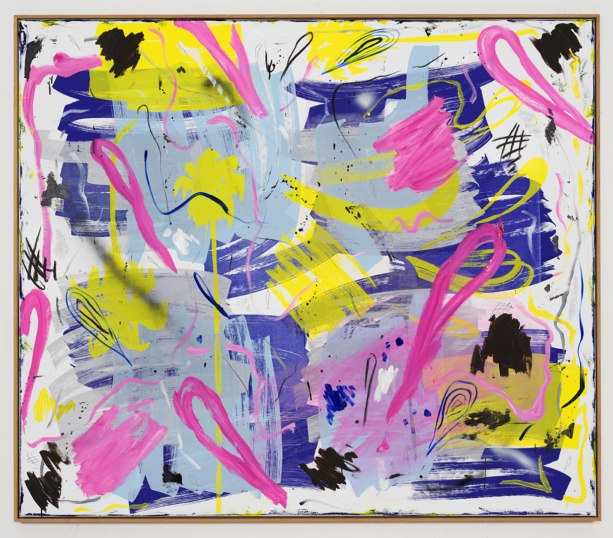 TOP TURN, 2022 120 x 140cmOil and Silk Screen Print on Canvas