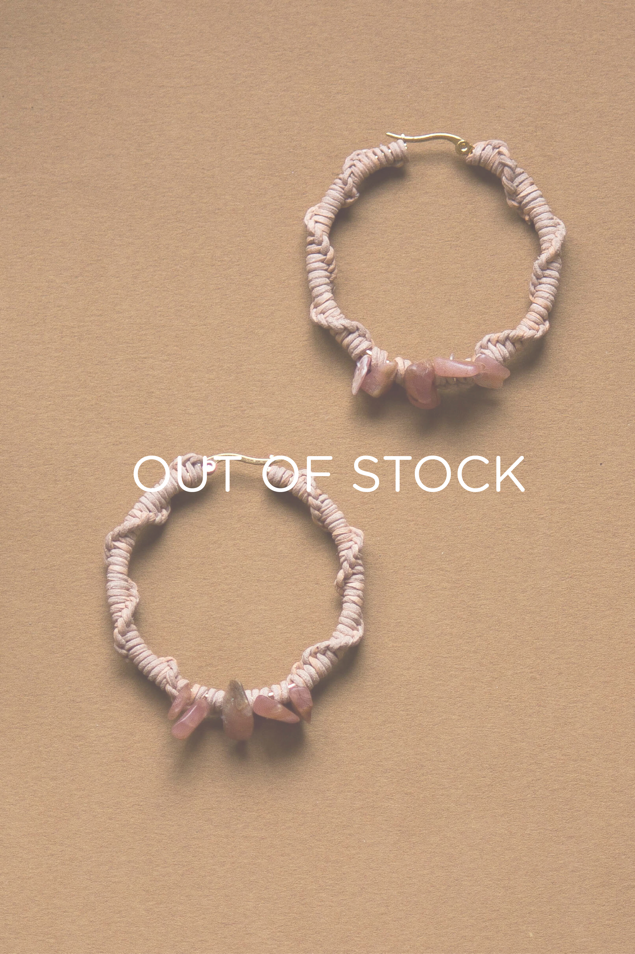 MARINA HOOPS [ naturale & rhodochrosite ] €40