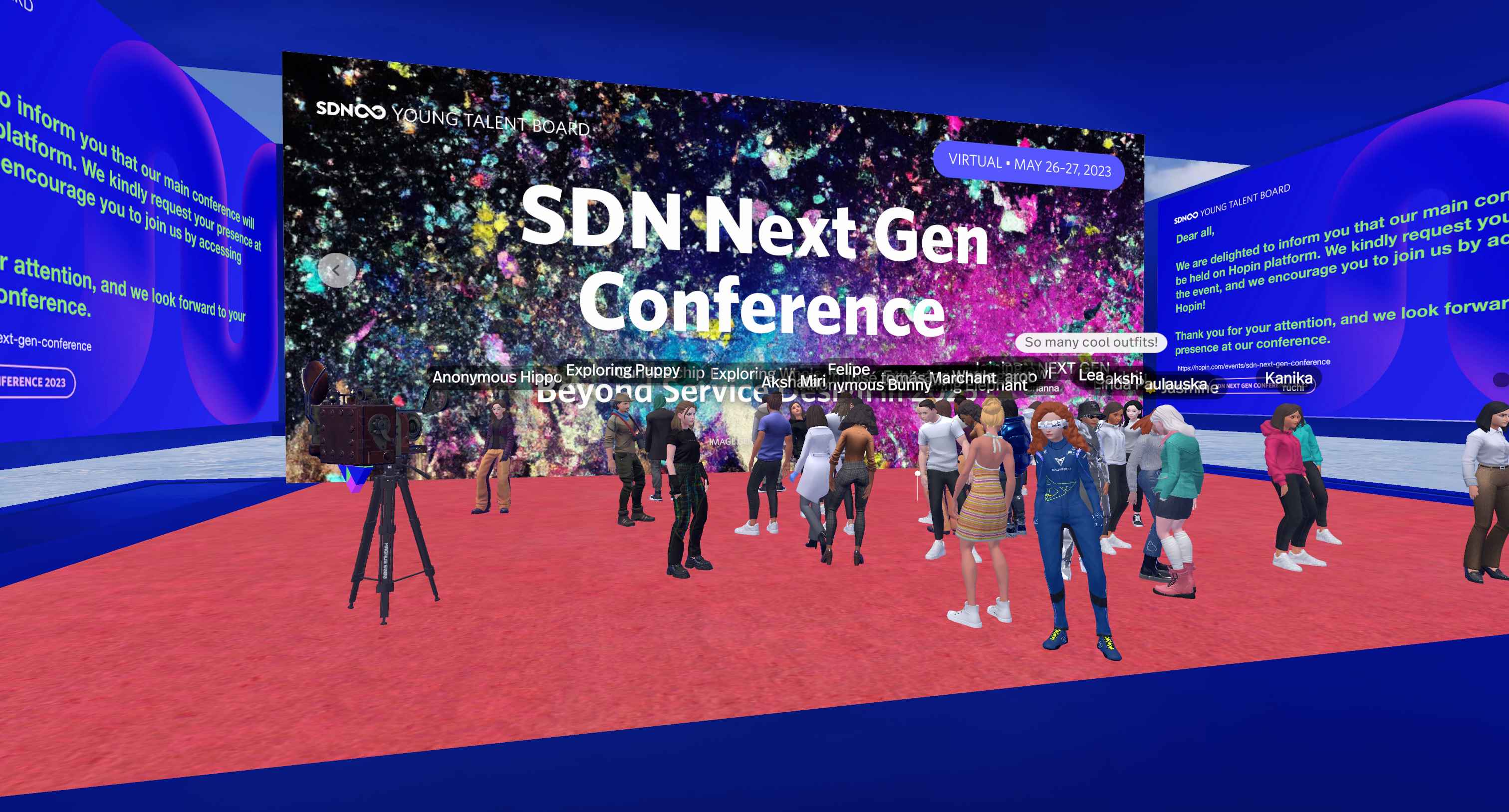 We went all in on our future-facing conference theme and created two metaverses for attendees. This first one was designed as an experiential accompaniment to the conference.