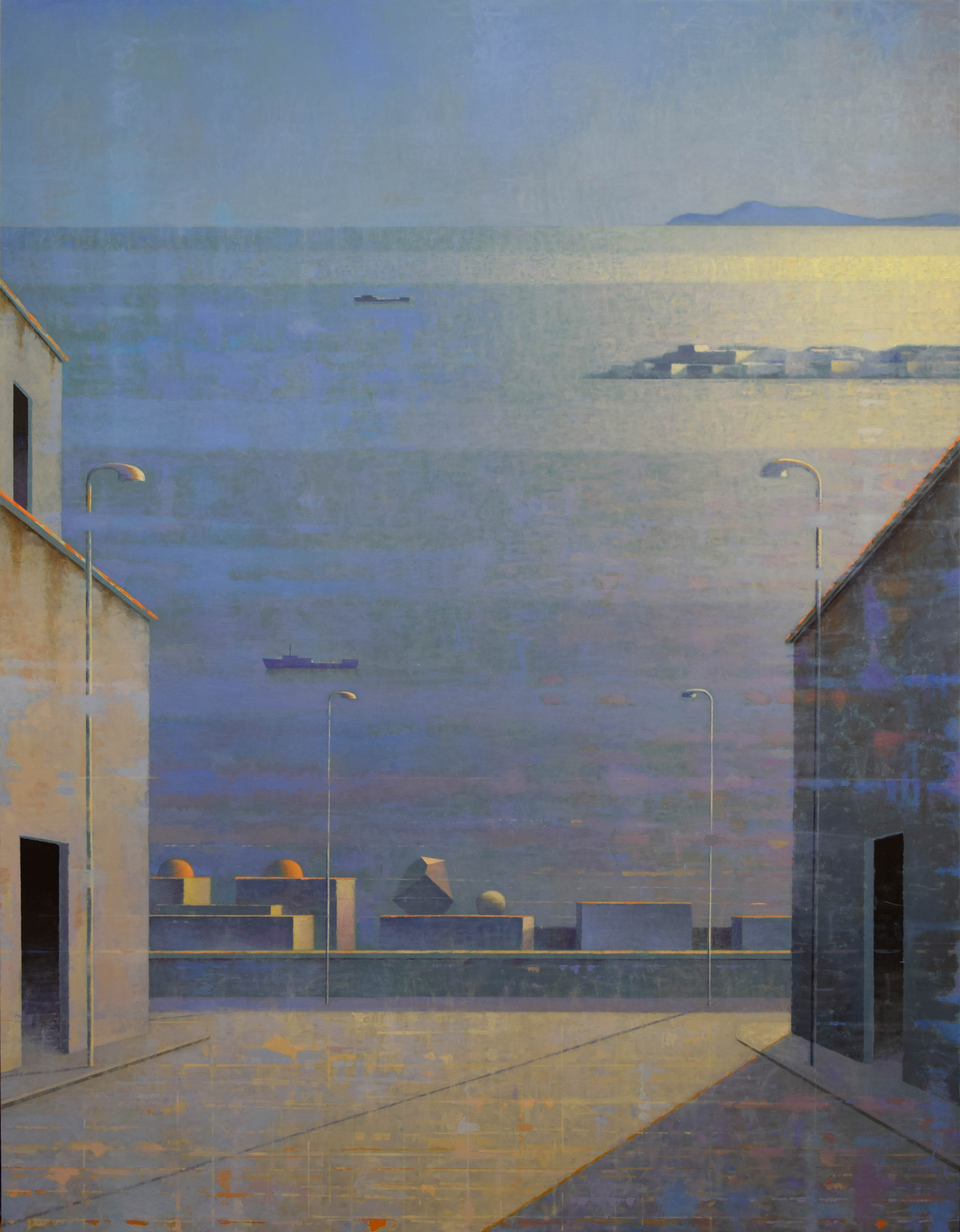 Mare alto, 2020, olio su tela, cm180x140