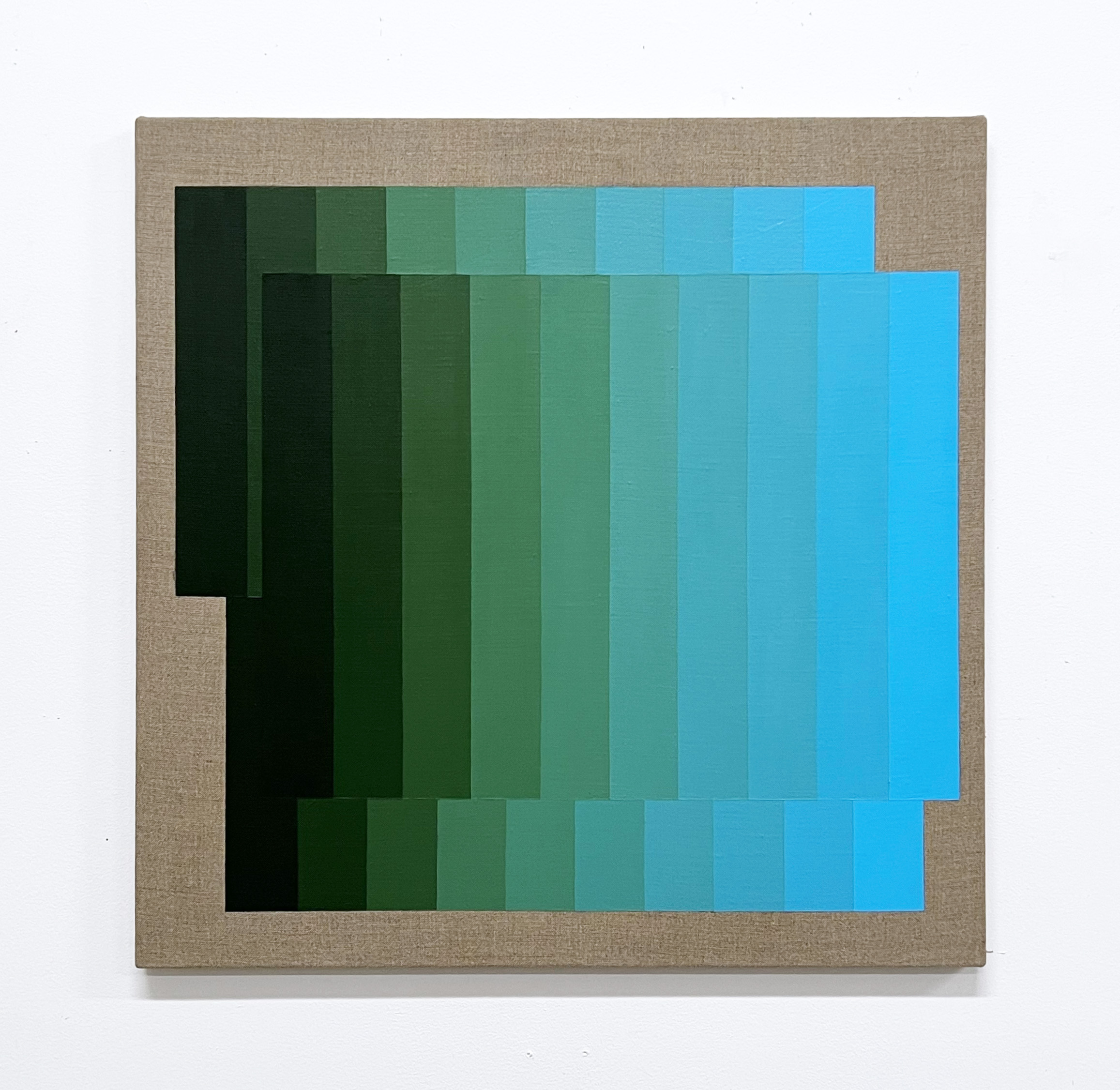 Machbands (chroma) XXII, 61cm x 61cm, acrylic on linen