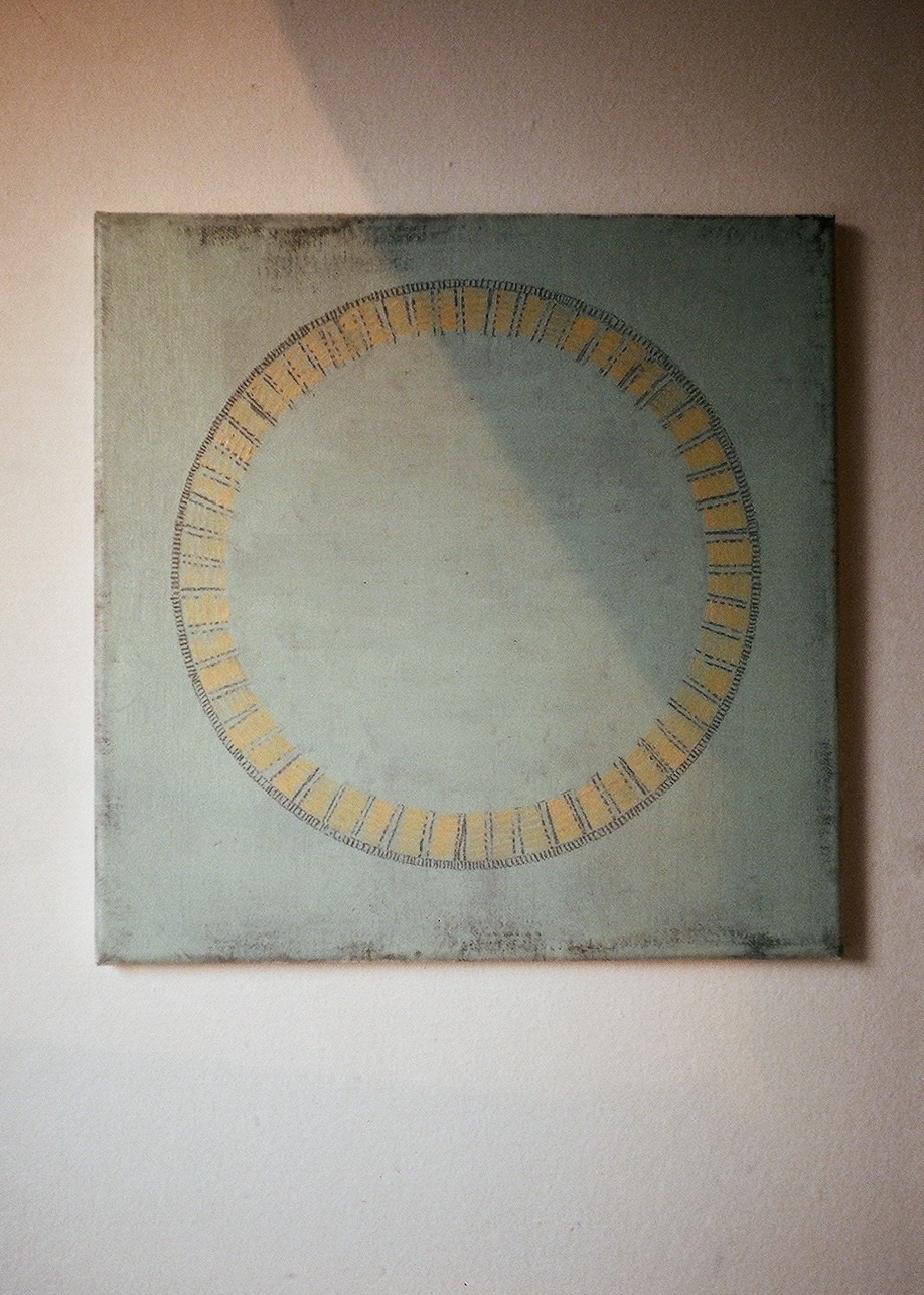 Street Pattern (2016). Oil and acrylic on canvas. 12 x 12 inches.