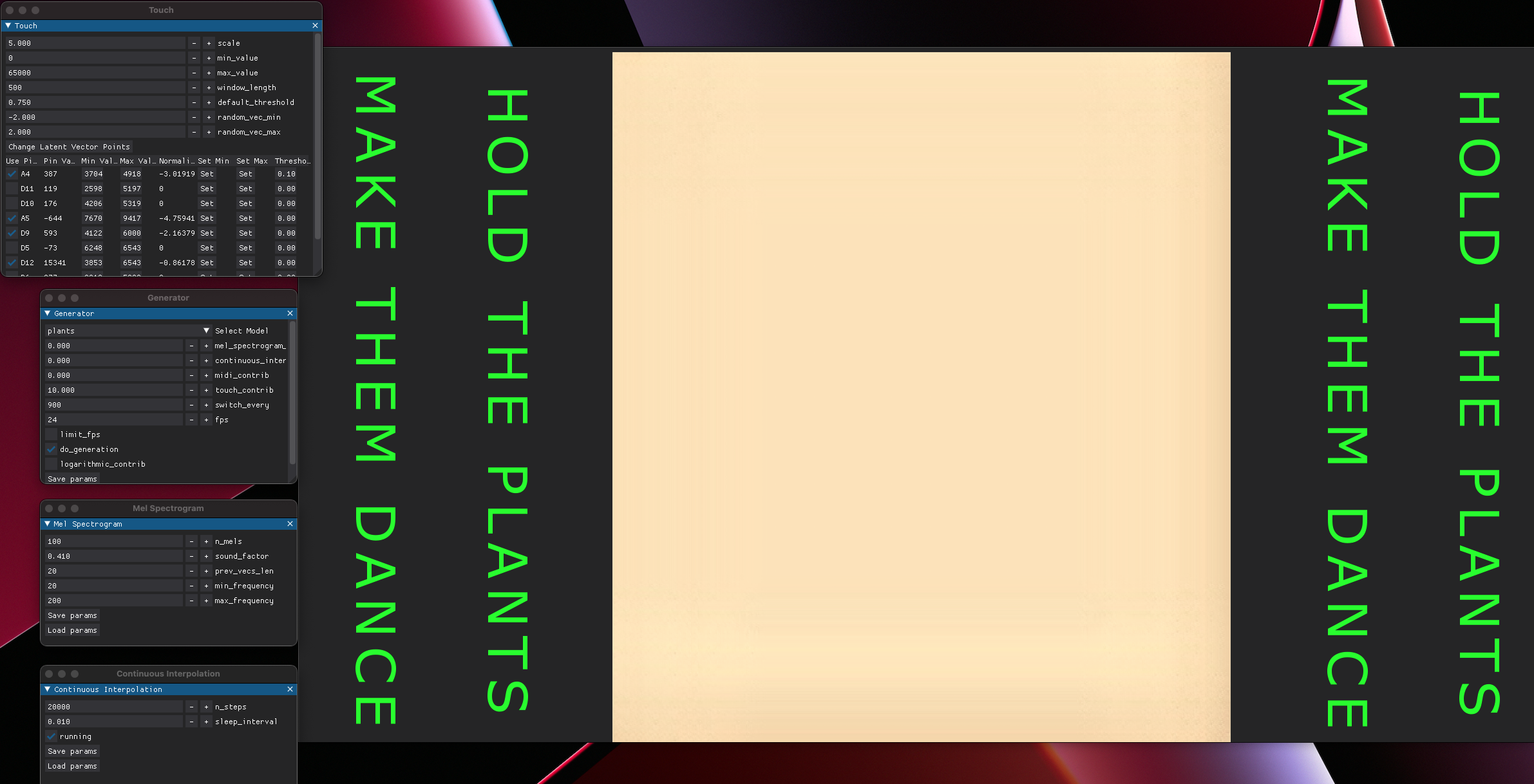 Control interface