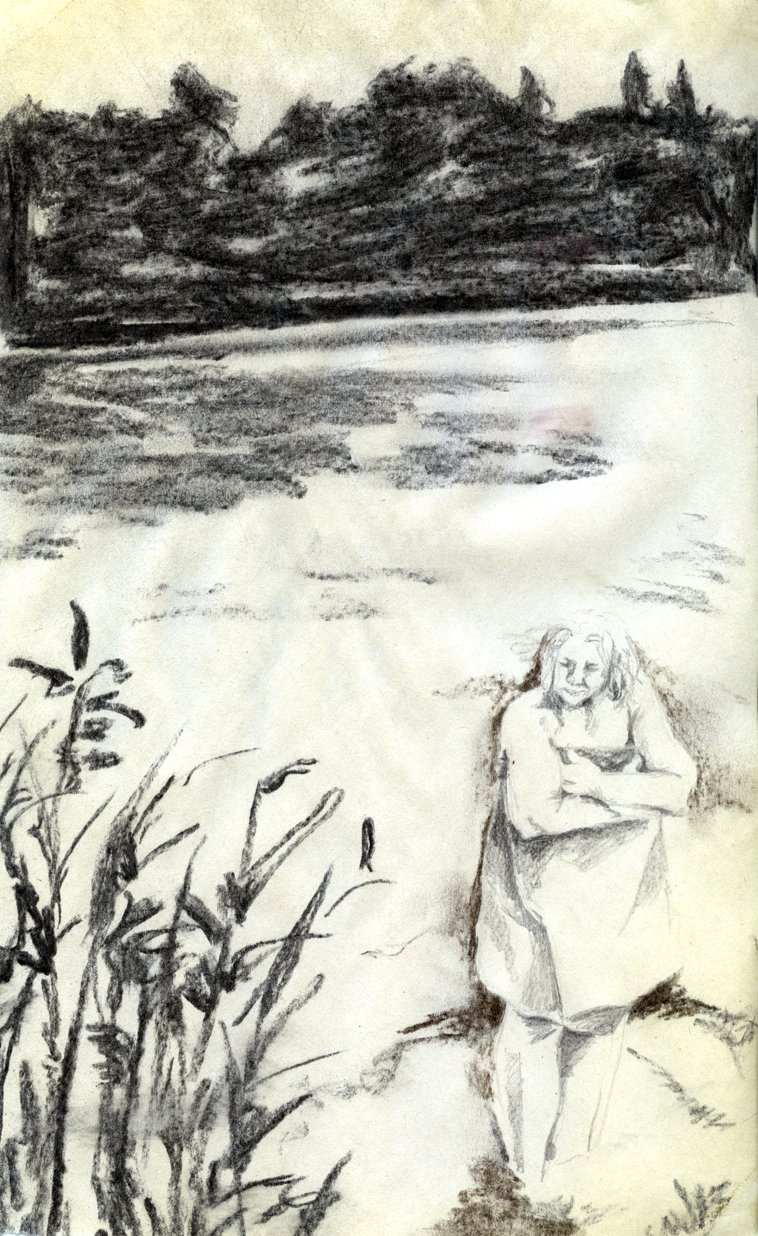 Charcoal on paper, 355 x 210 x mm, 2020
