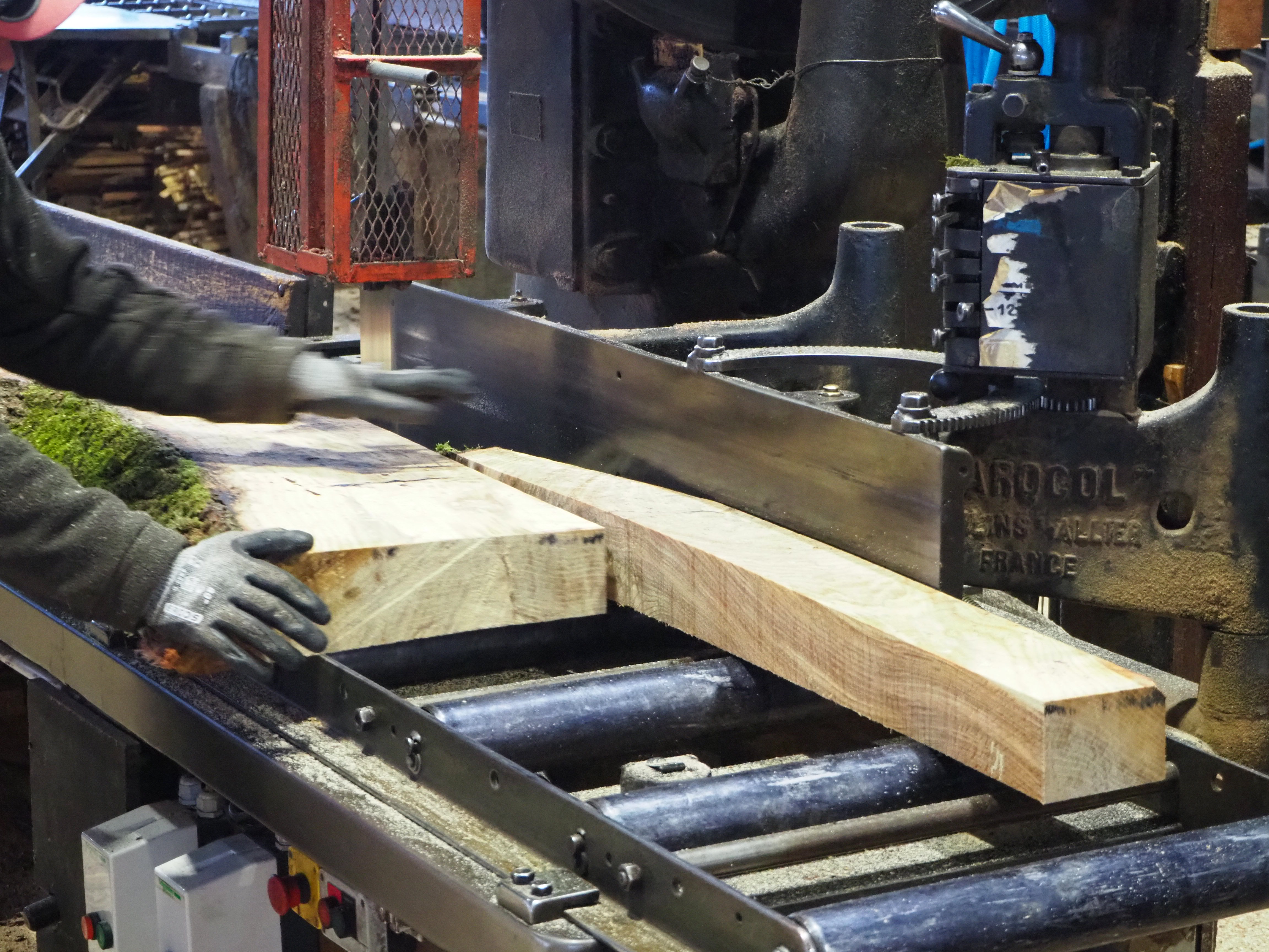 Le débitage termine le processus de première transformation