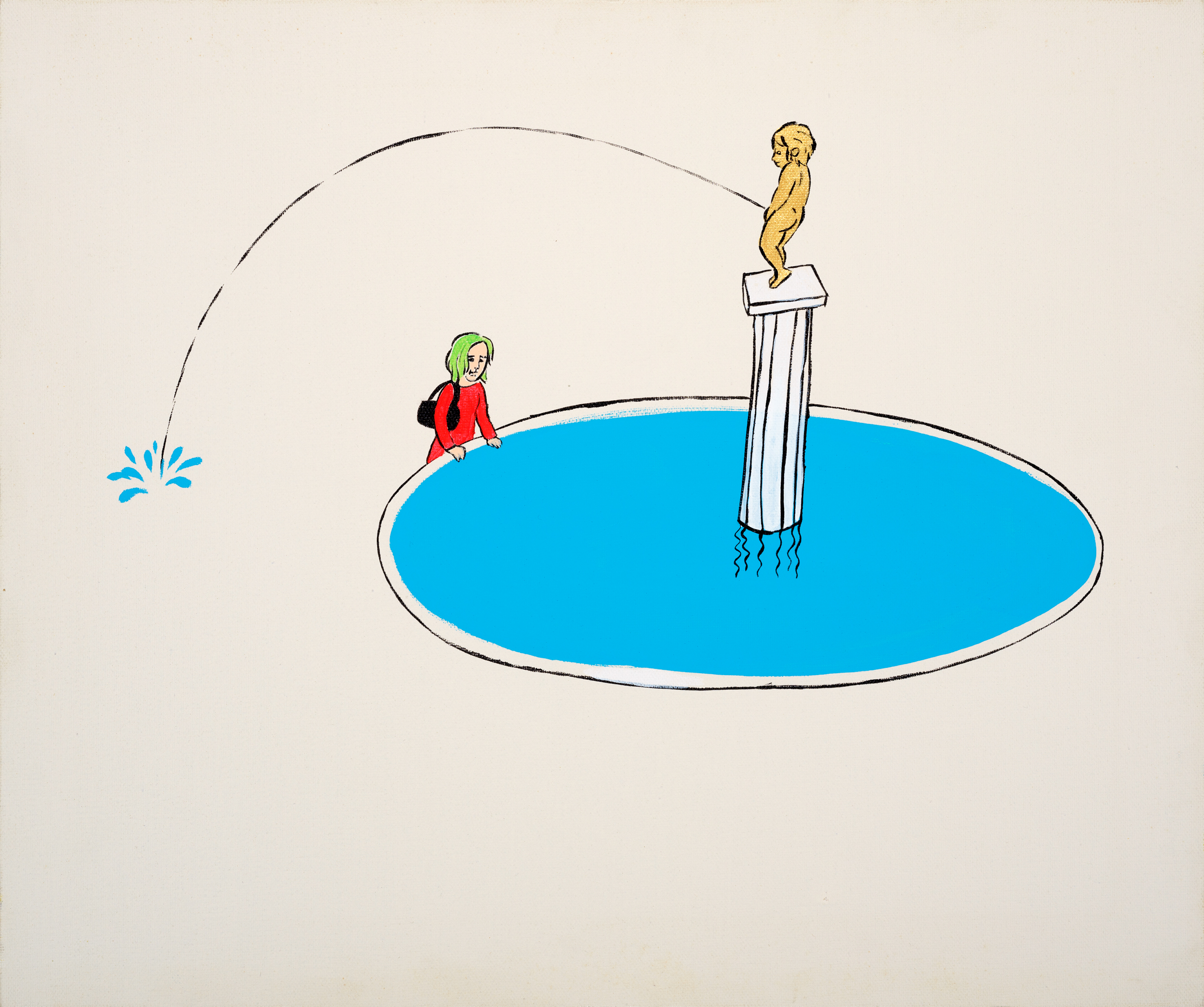 제목 미상, 2004년 경, 캔버스에 아크릴, 38 x 45.5cmNo Title, ca. 2004, acrylic on canvas, 38 x 45.5cm