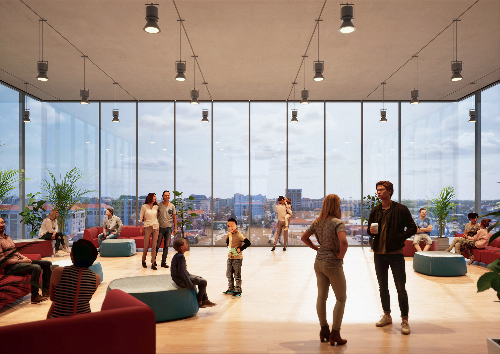 Perspective Rendering of the Belvedere - Courtesy of Renzo Piano Building Workshop