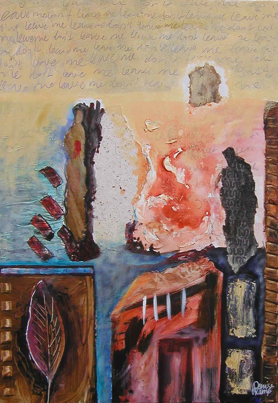 Leave me, don't leave me Werk op doek Dit werk is verkocht.