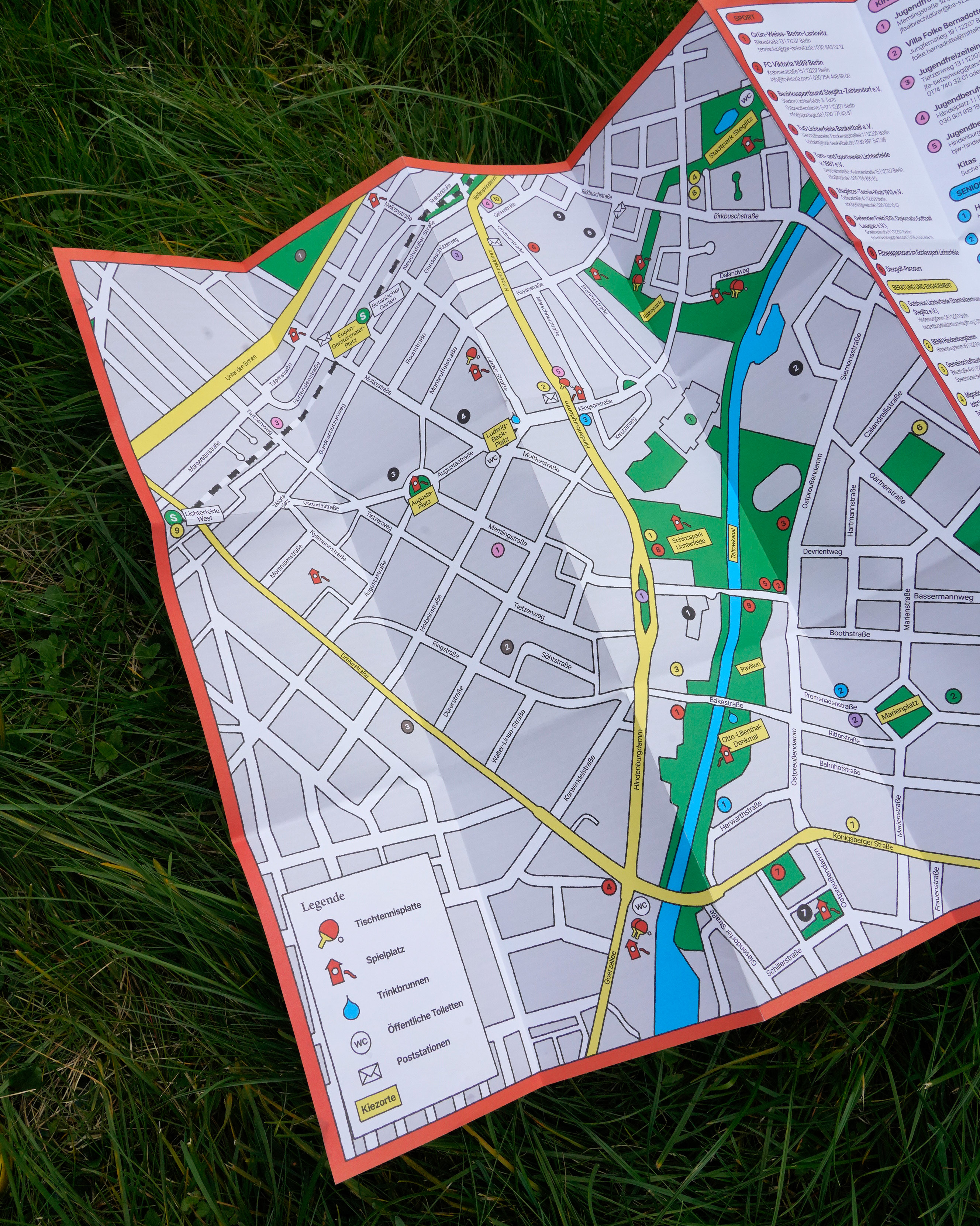 Neighborhood Map and big Illustration for BENN Hindenburgdamm