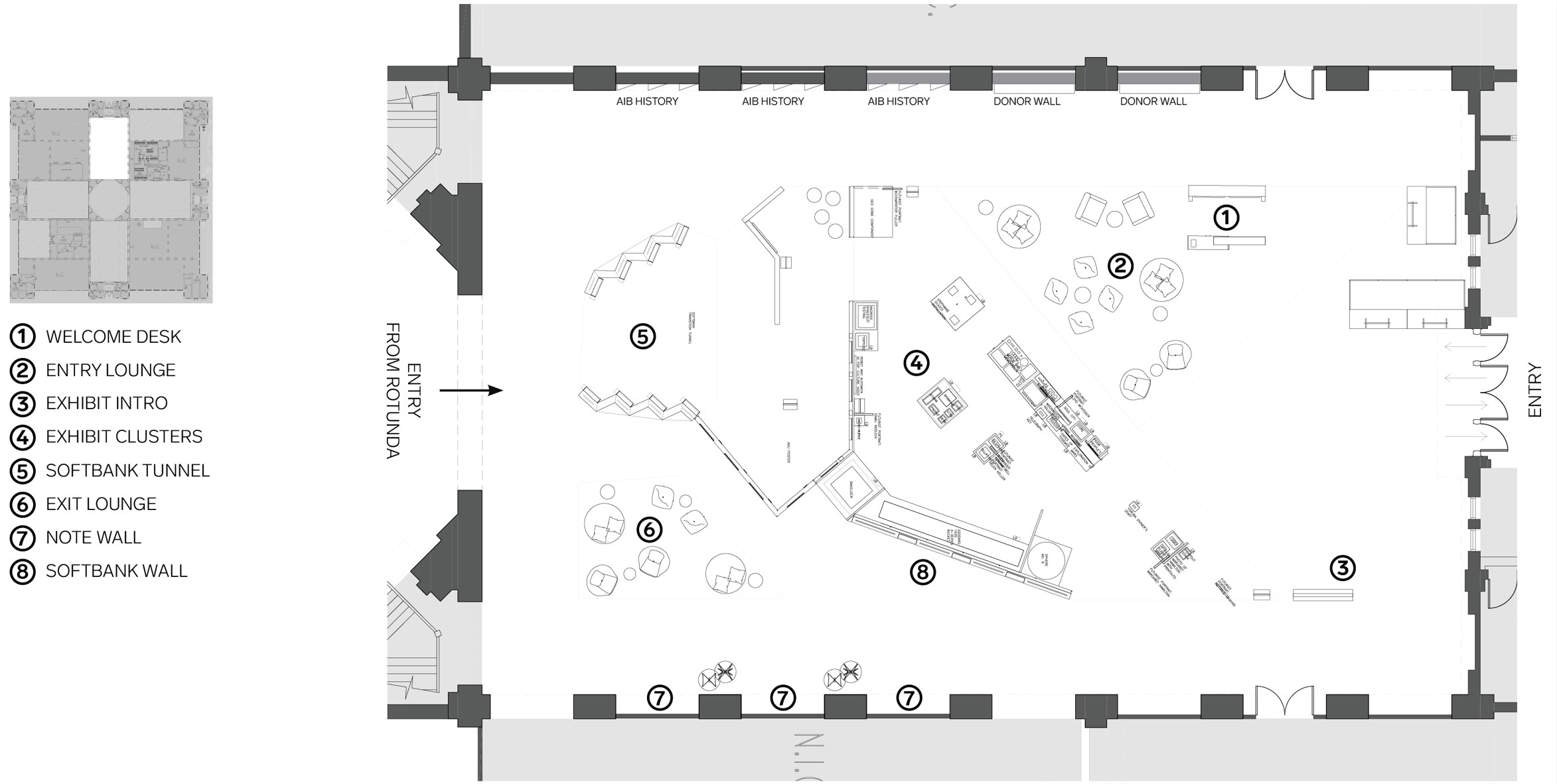 North Hall Plan. Credit: Rockwell Group